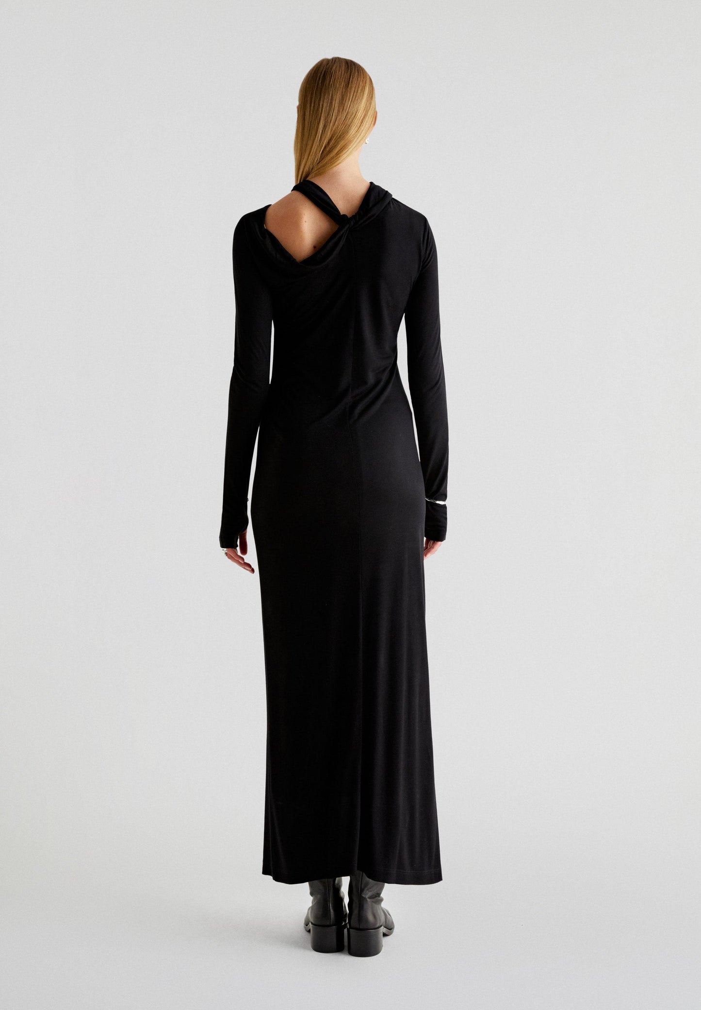 JERSEY KNOT ASY DRESS