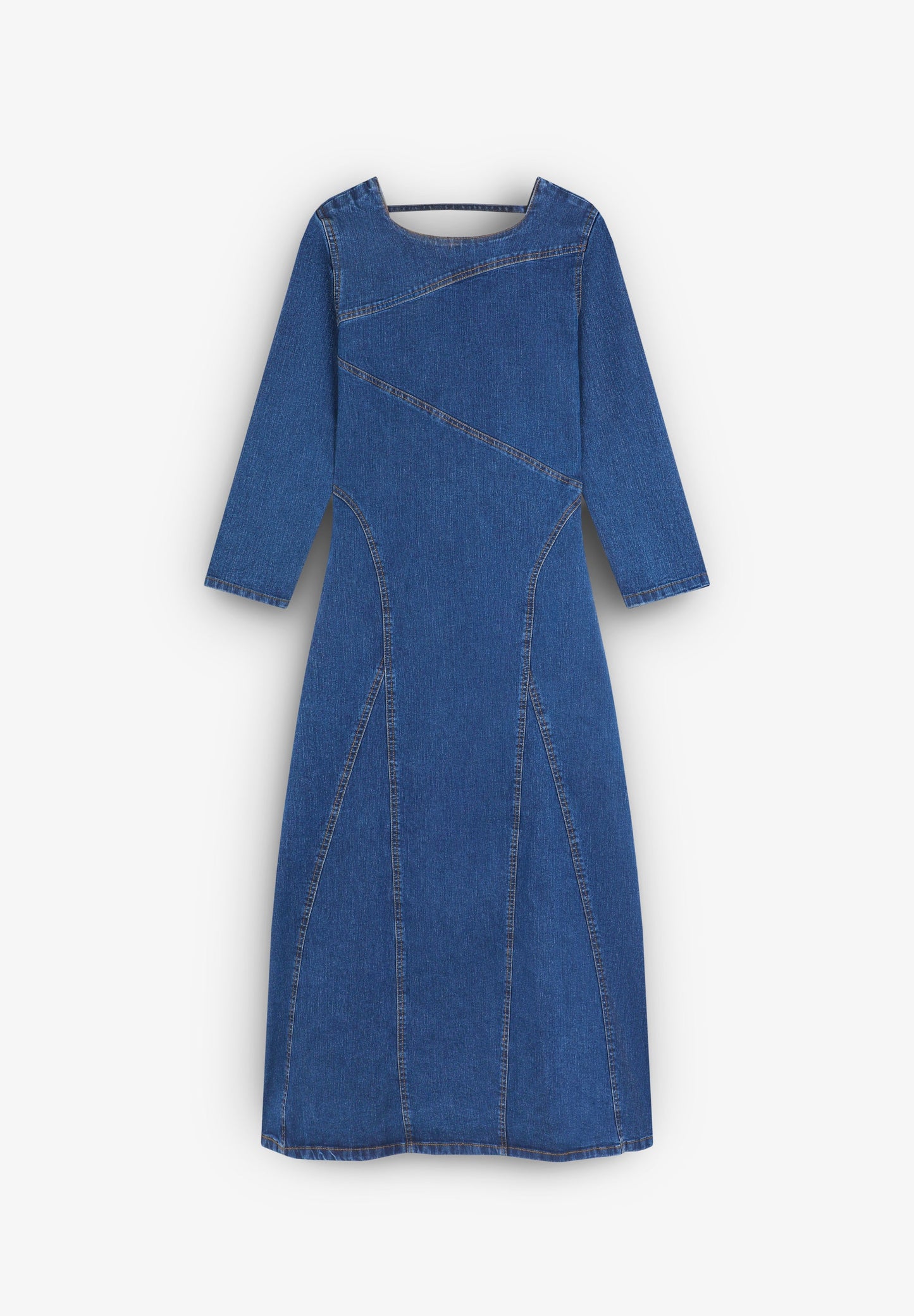 DENIM MIDI DRESS
