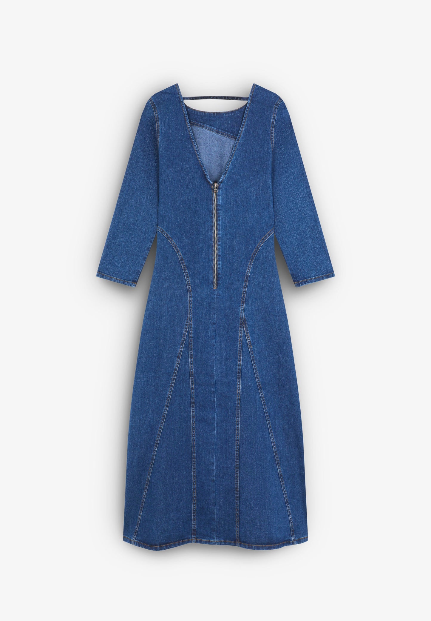 DENIM MIDI DRESS