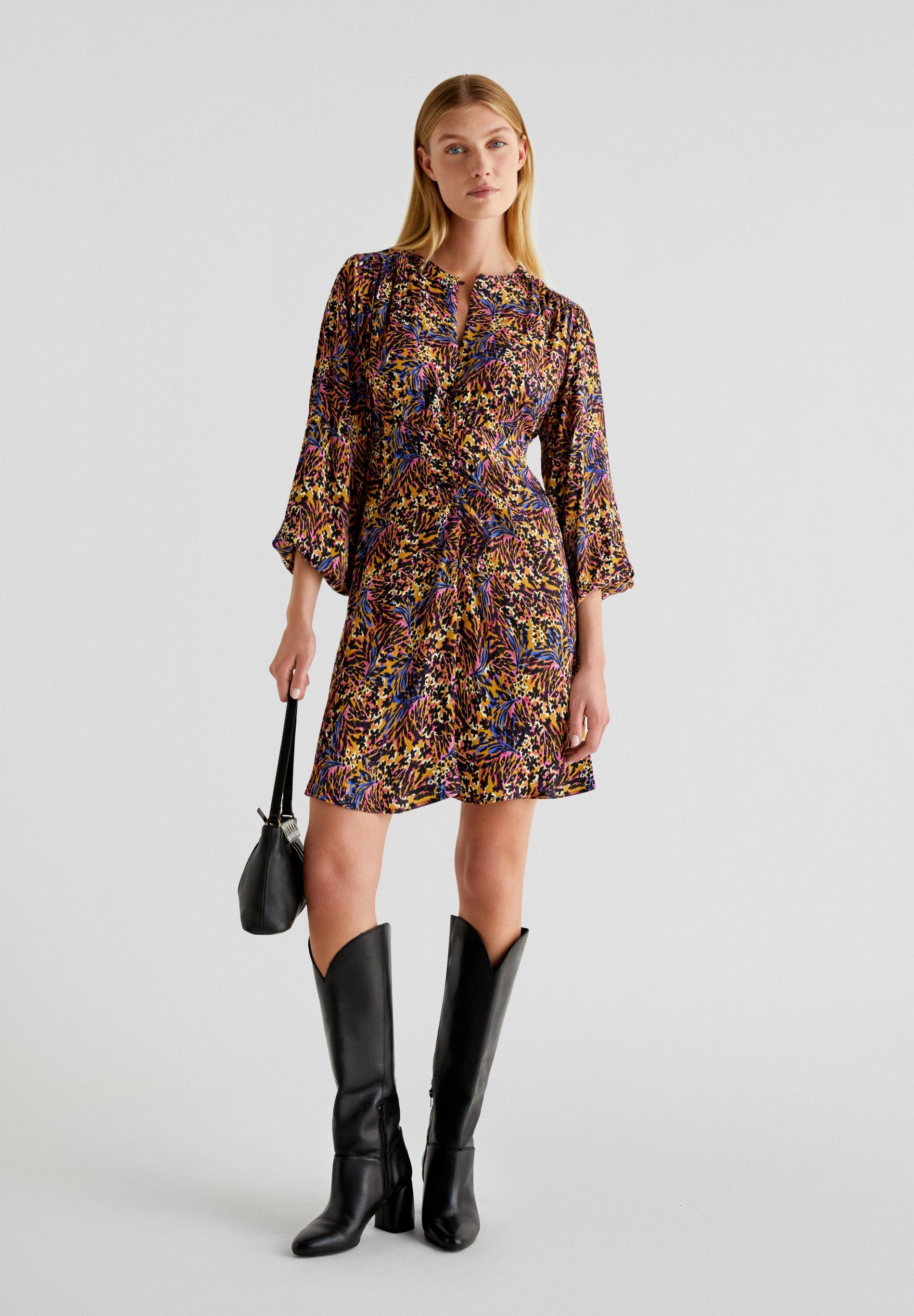 CORDE PRINT DRESS
