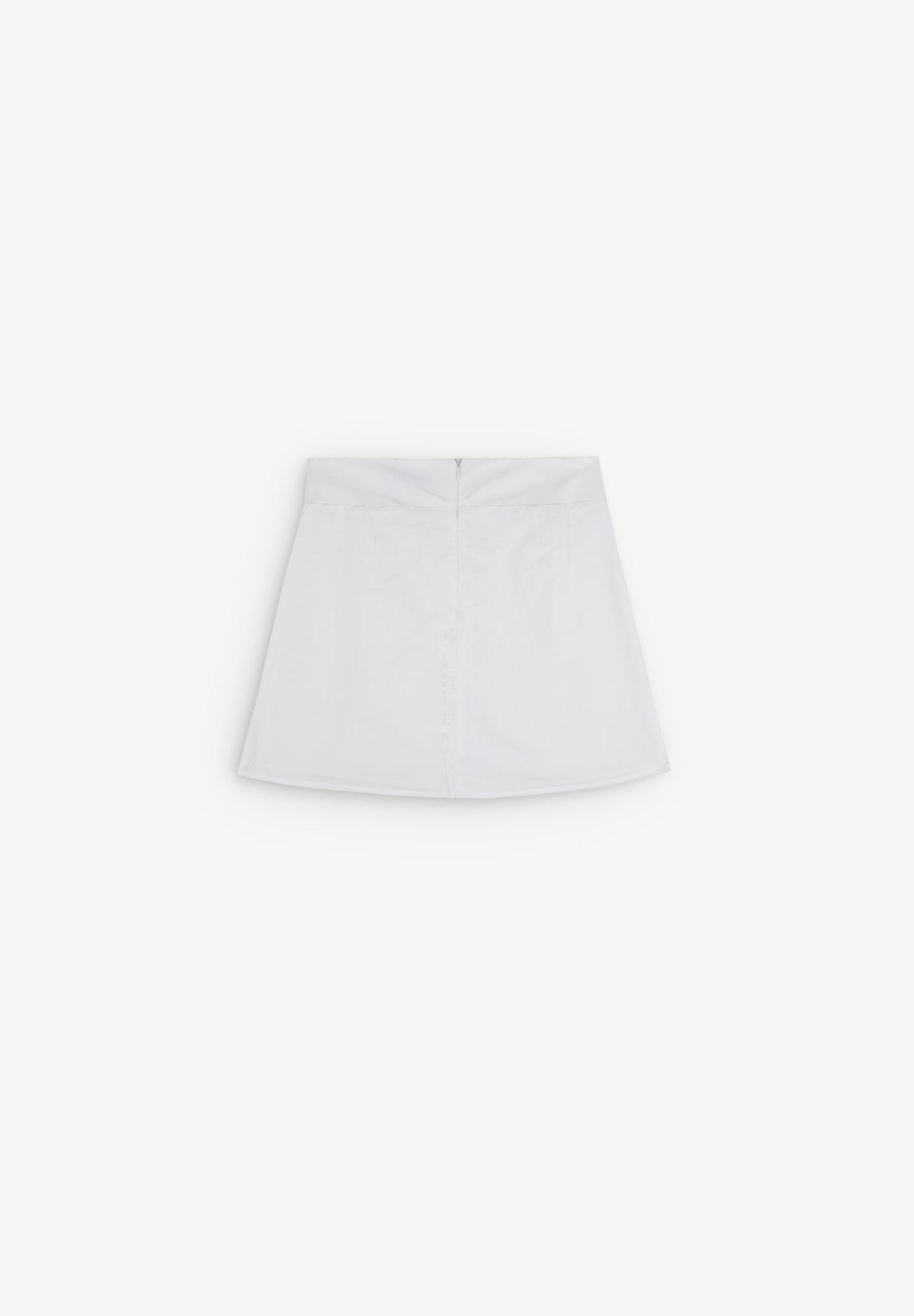 FRAYED LINEN MINI SKIRT