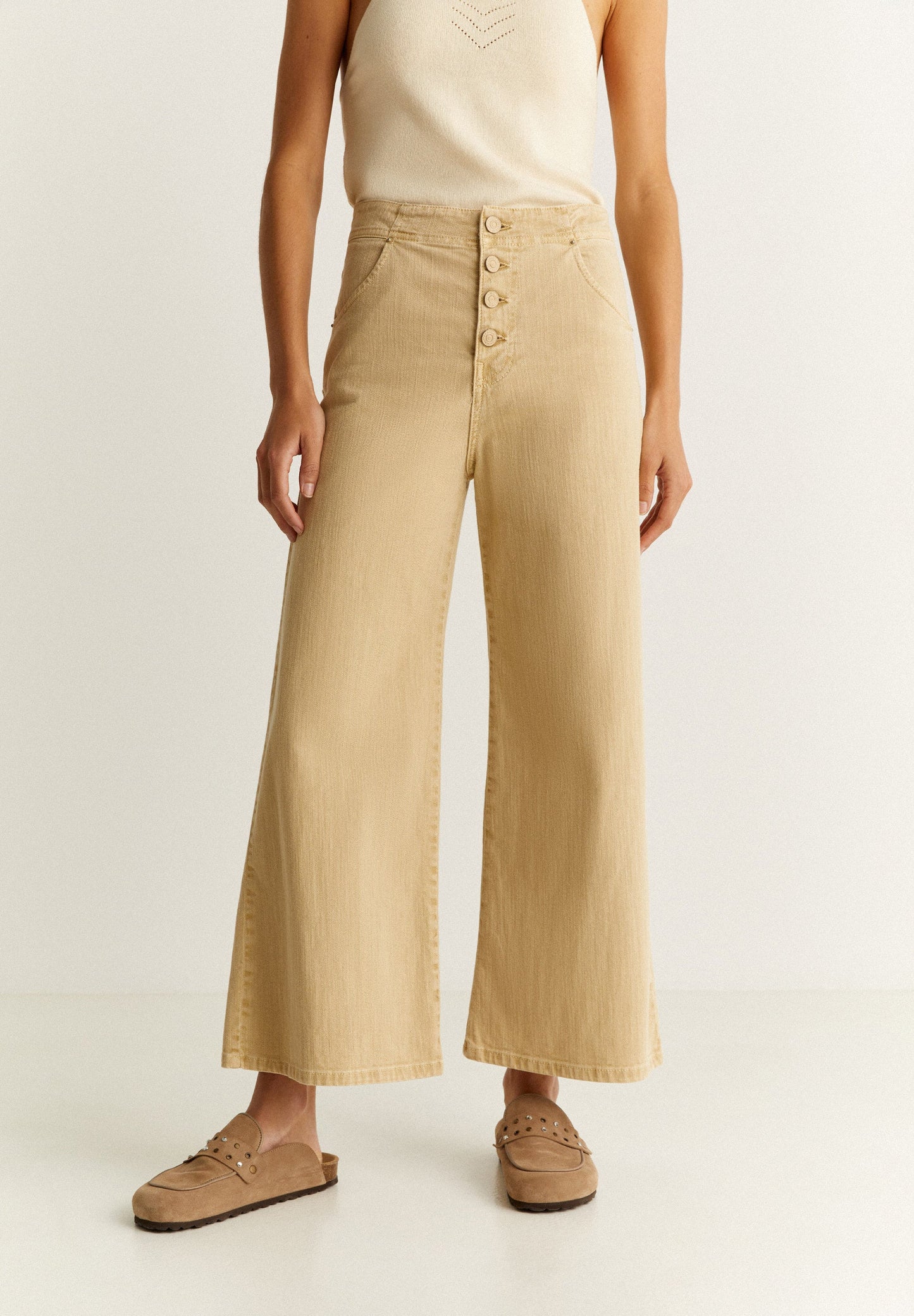 CULOTTE JEANS WITH BUTTONS