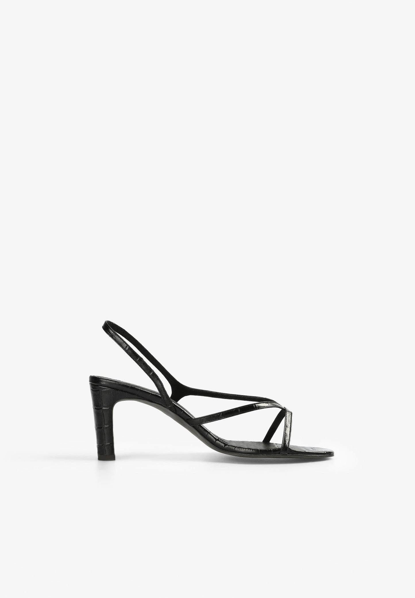 SANDALIAS TACÓN PIEL - Scalpers