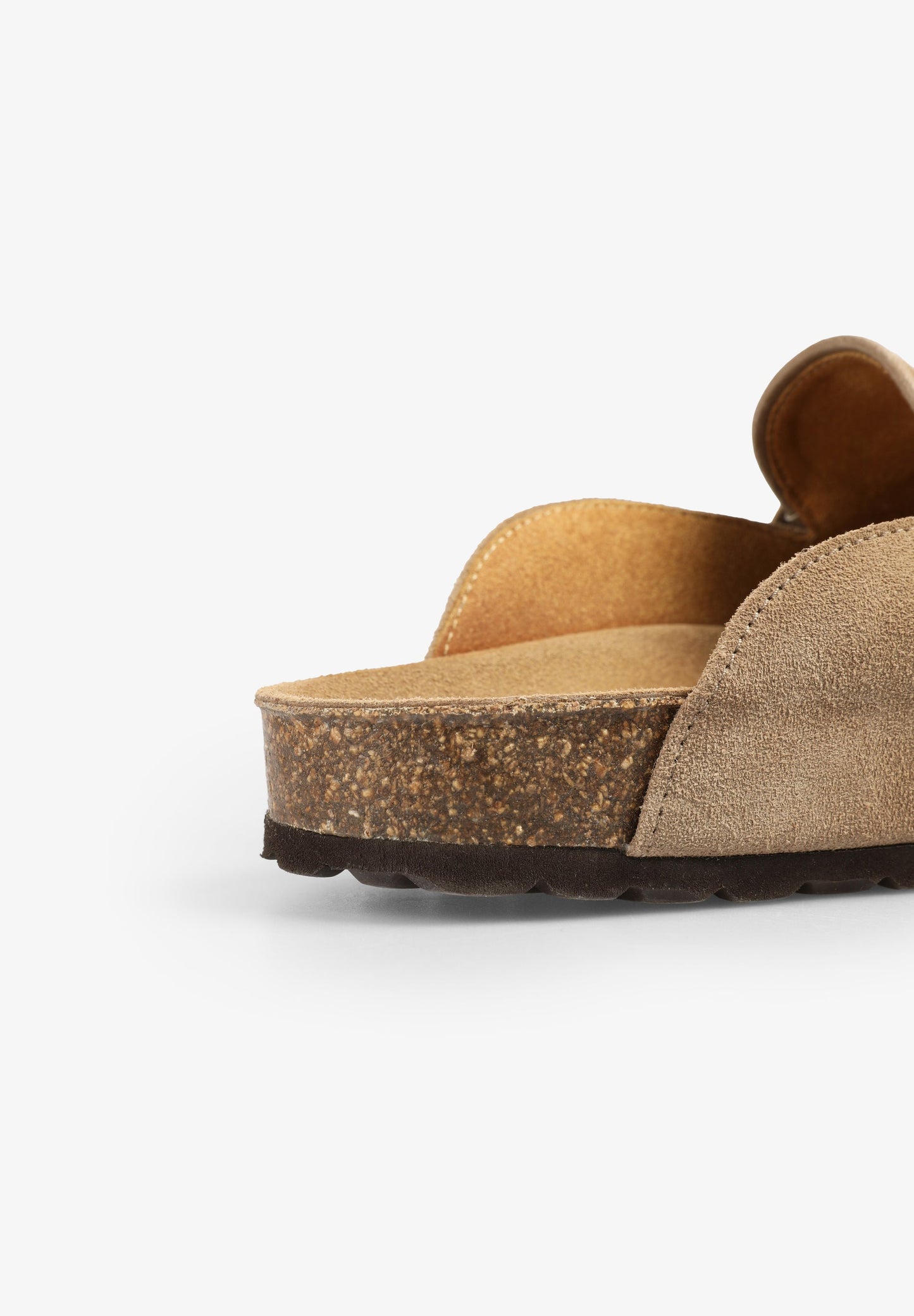 SPLIT SUEDE CLOGS WITH STUDS