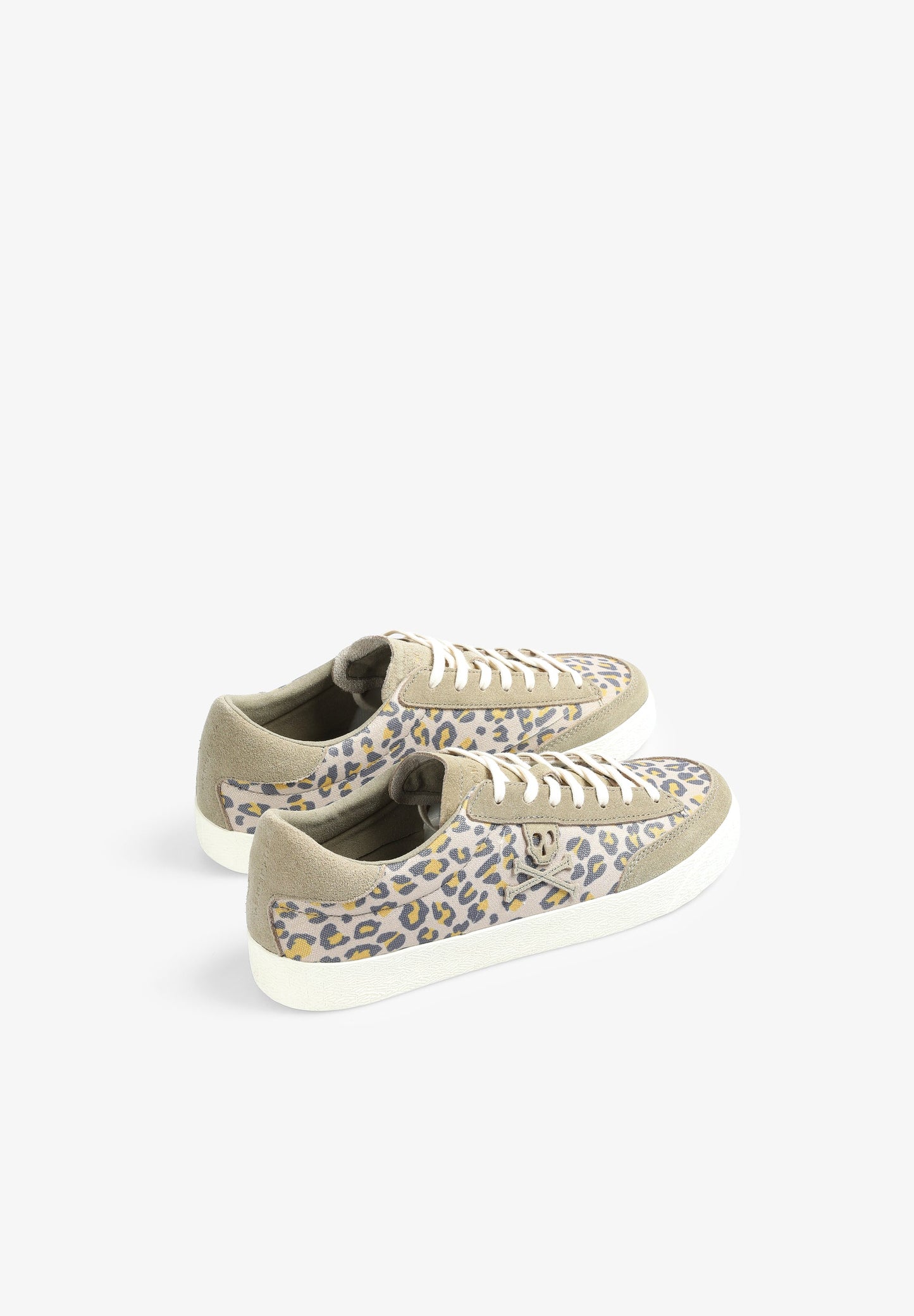 LOW TOP SNEAKERS WITH ANIMAL PRINT LOGO