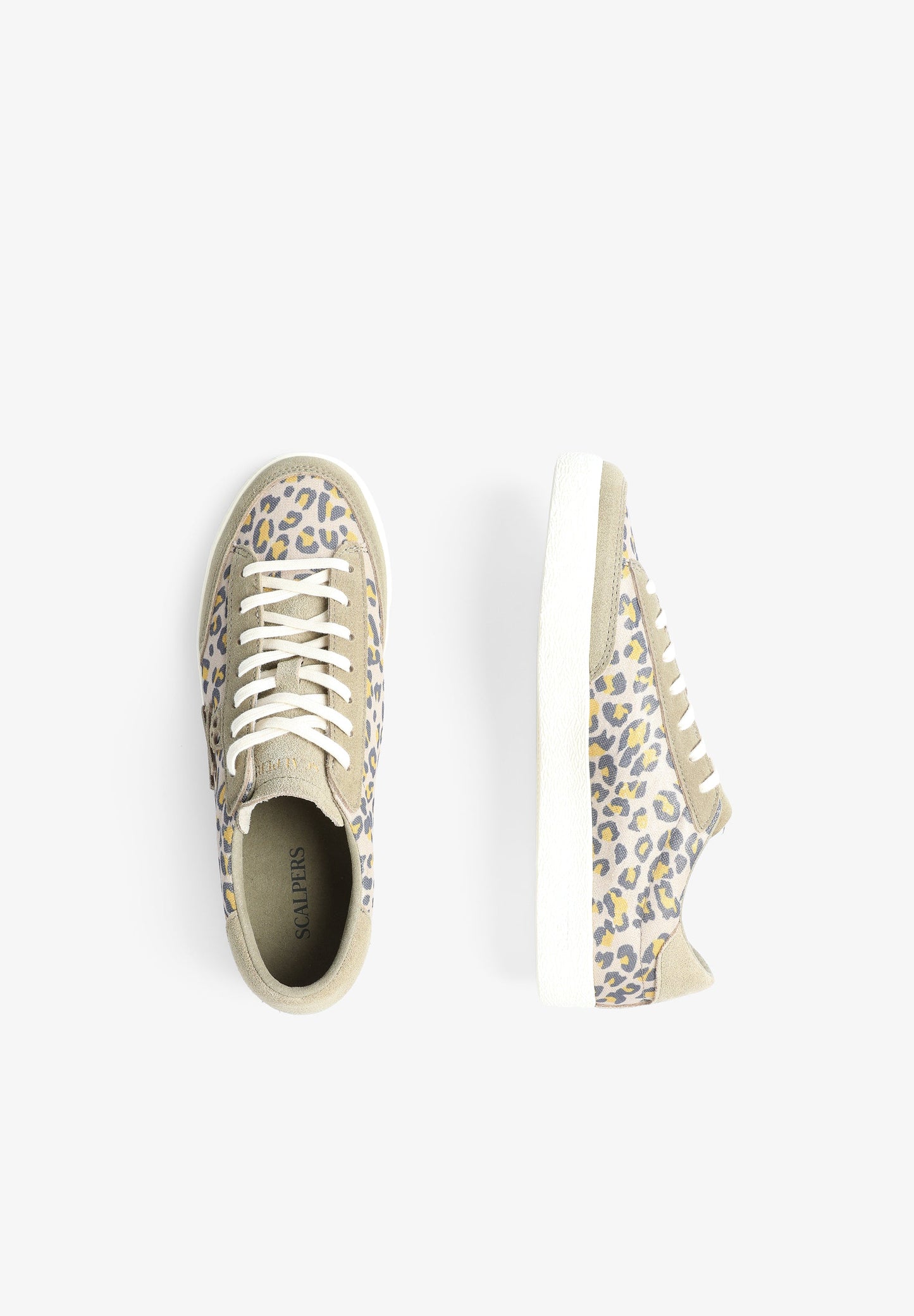 LOW TOP SNEAKERS WITH ANIMAL PRINT LOGO