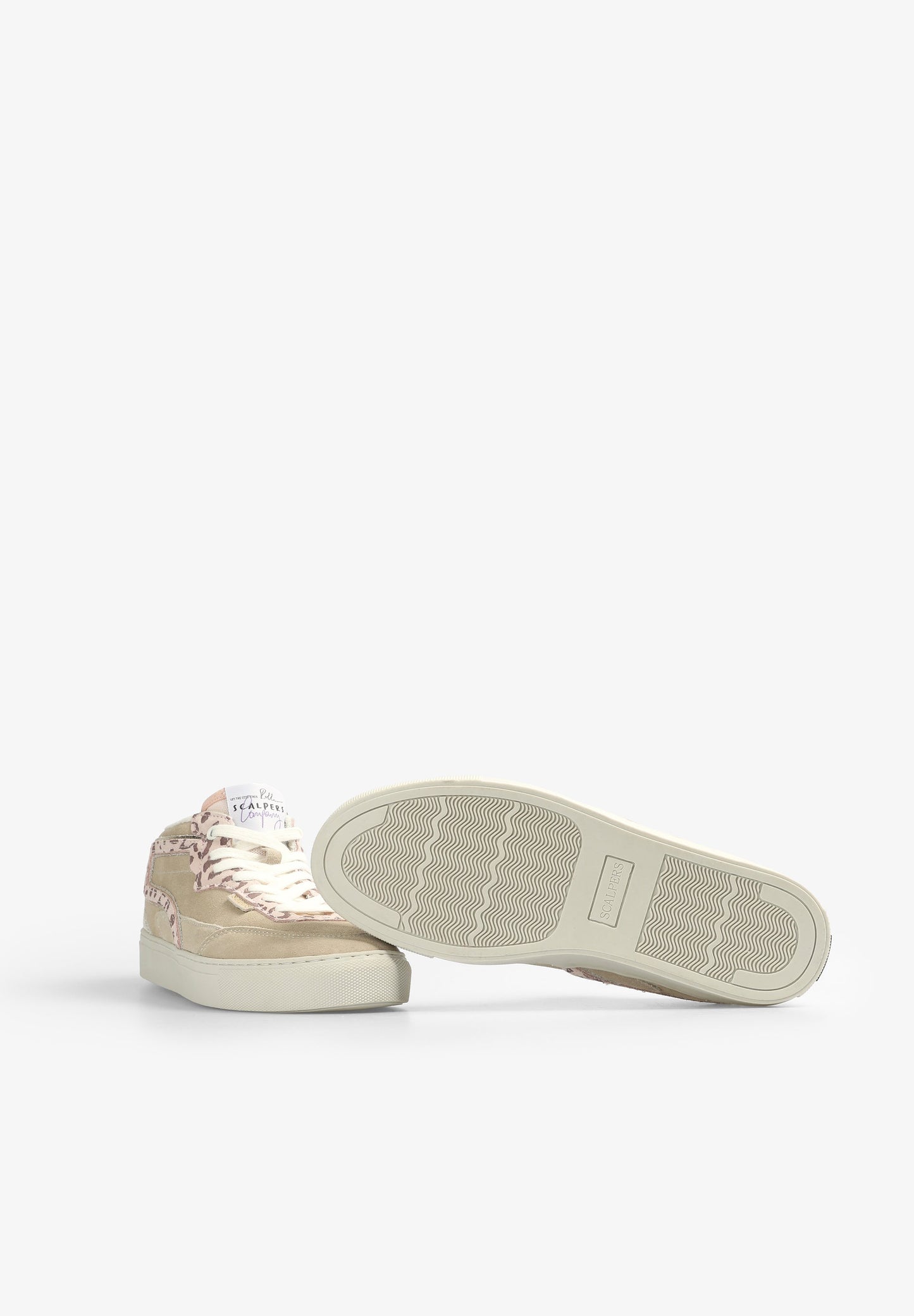 ANIMAL PRINT SNEAKERS WITH METALLIC DETAIL