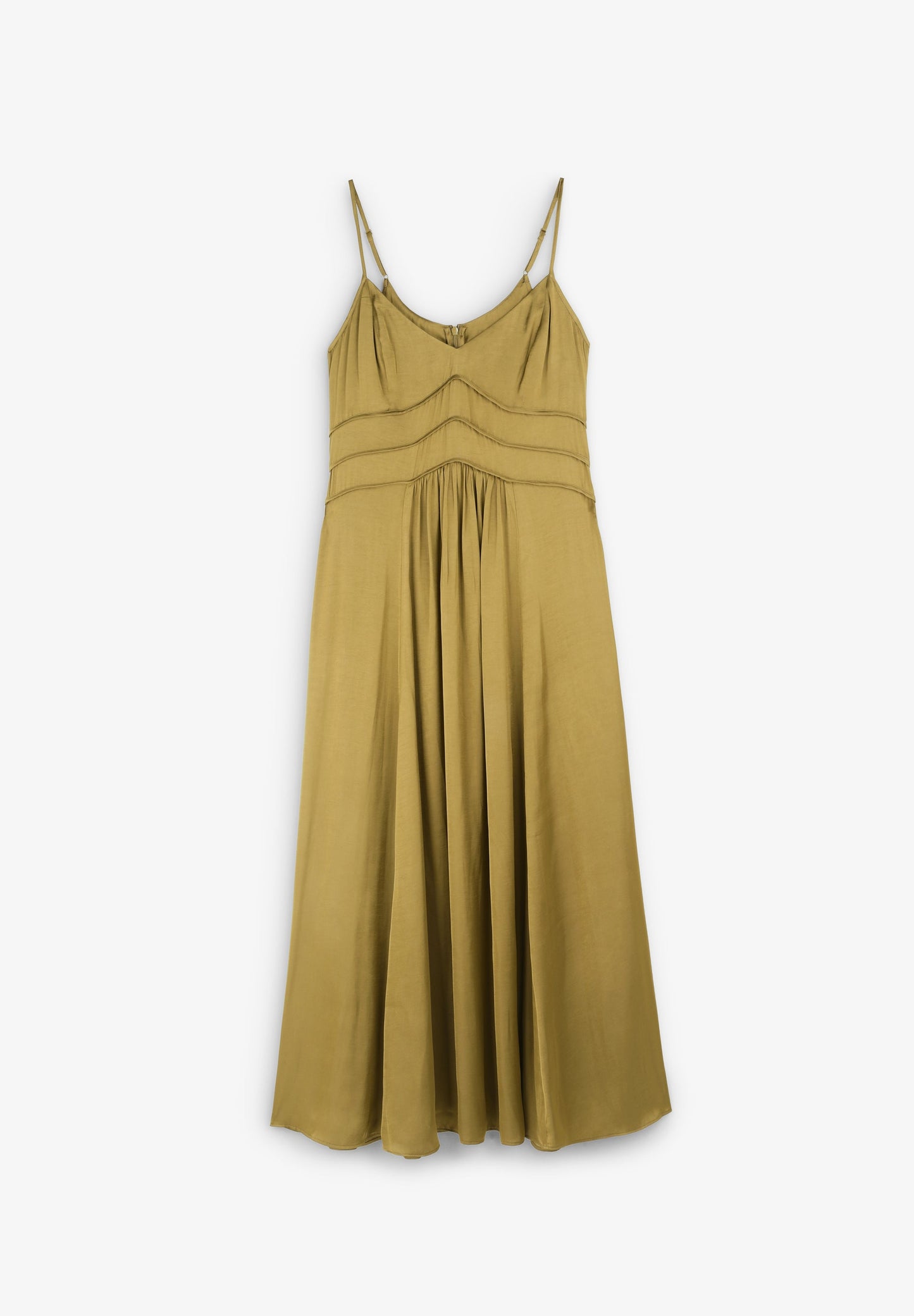 GATHERED SLIP DRESS