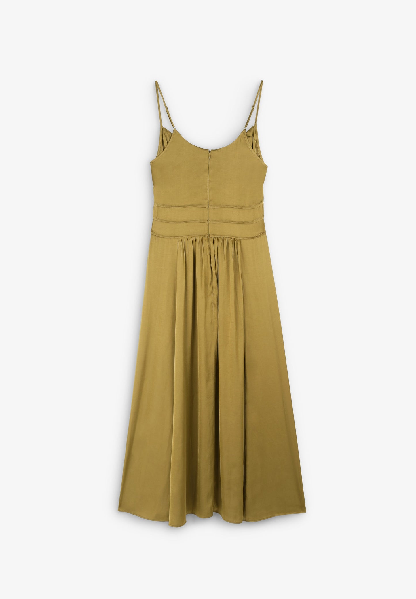 GATHERED SLIP DRESS