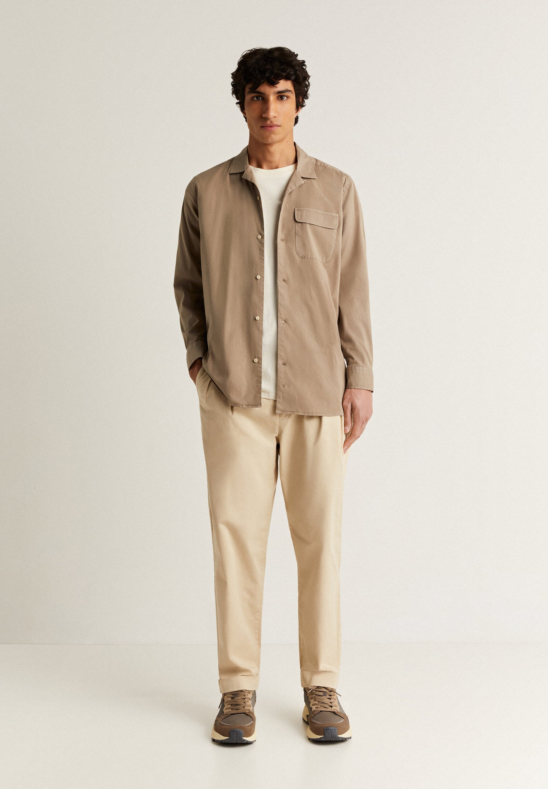 SHIRT WITH PYJAMA-STYLE COLLAR