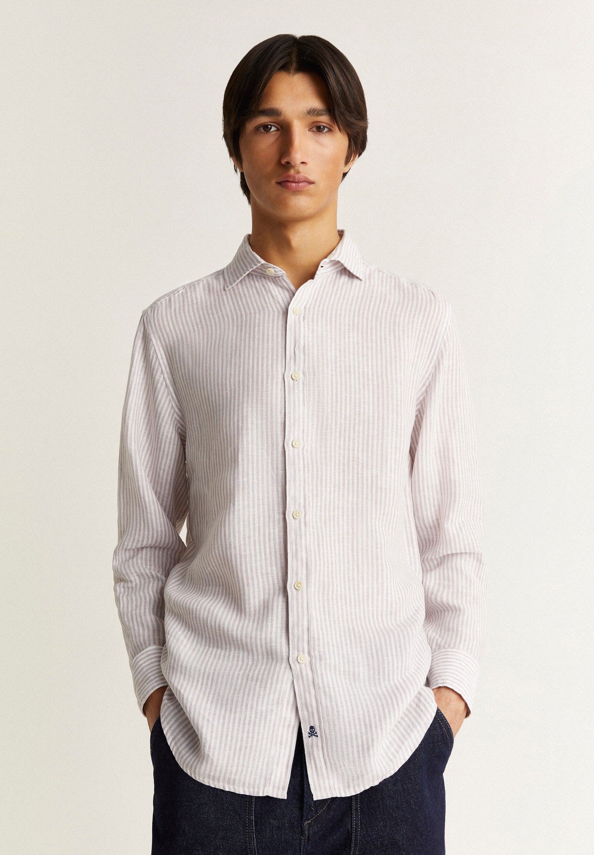 STRIPED LINEN SHIRT