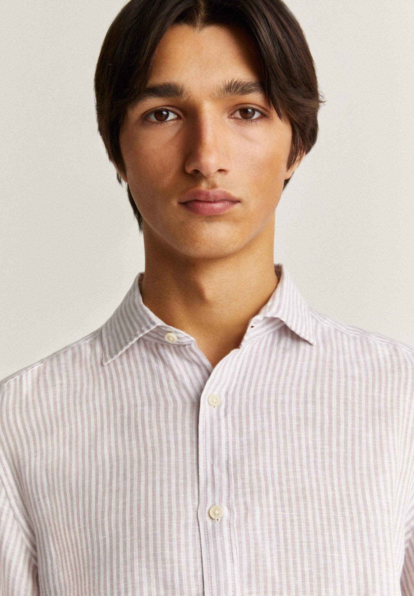 STRIPED LINEN SHIRT