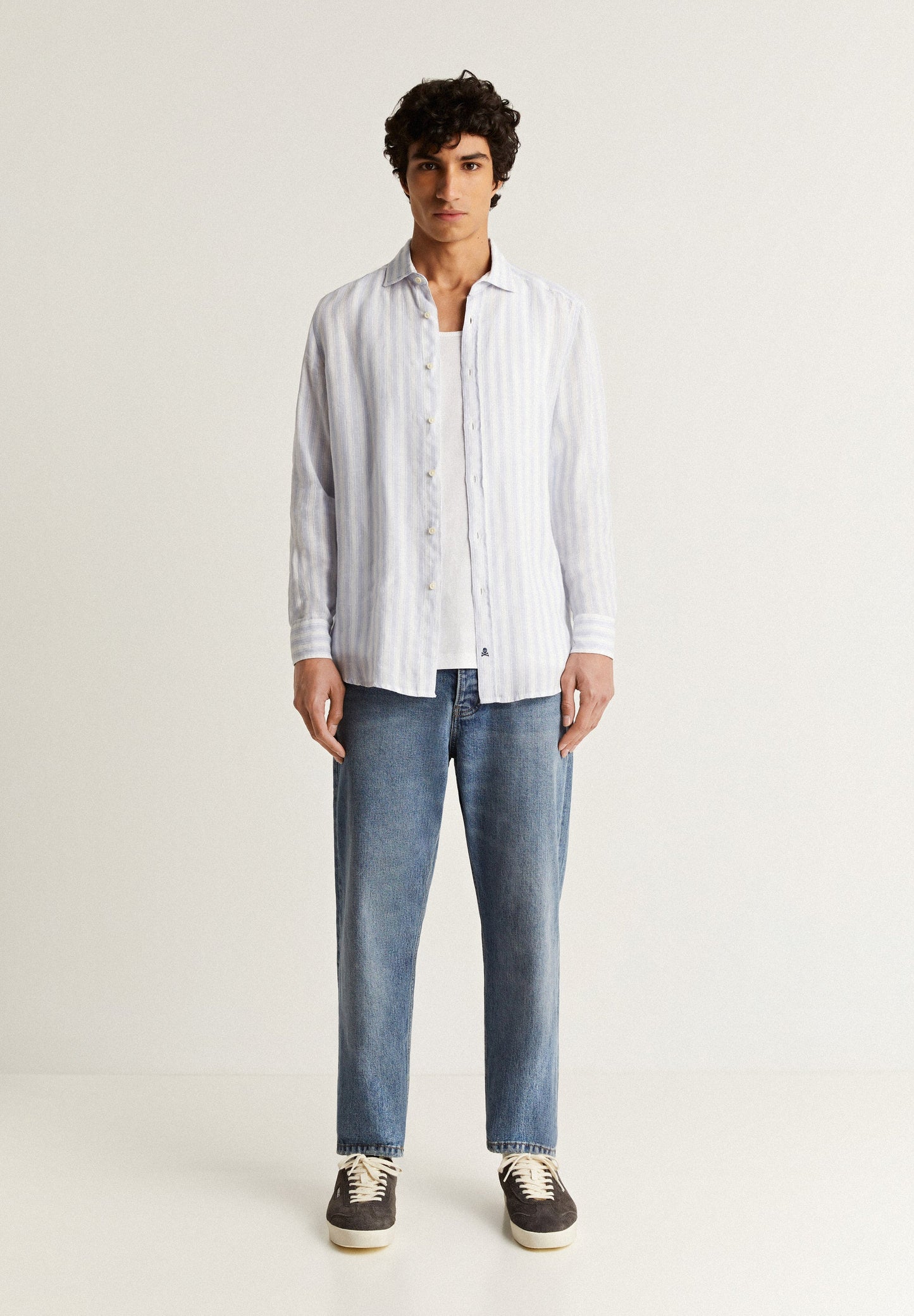STRIPED LINEN SHIRT