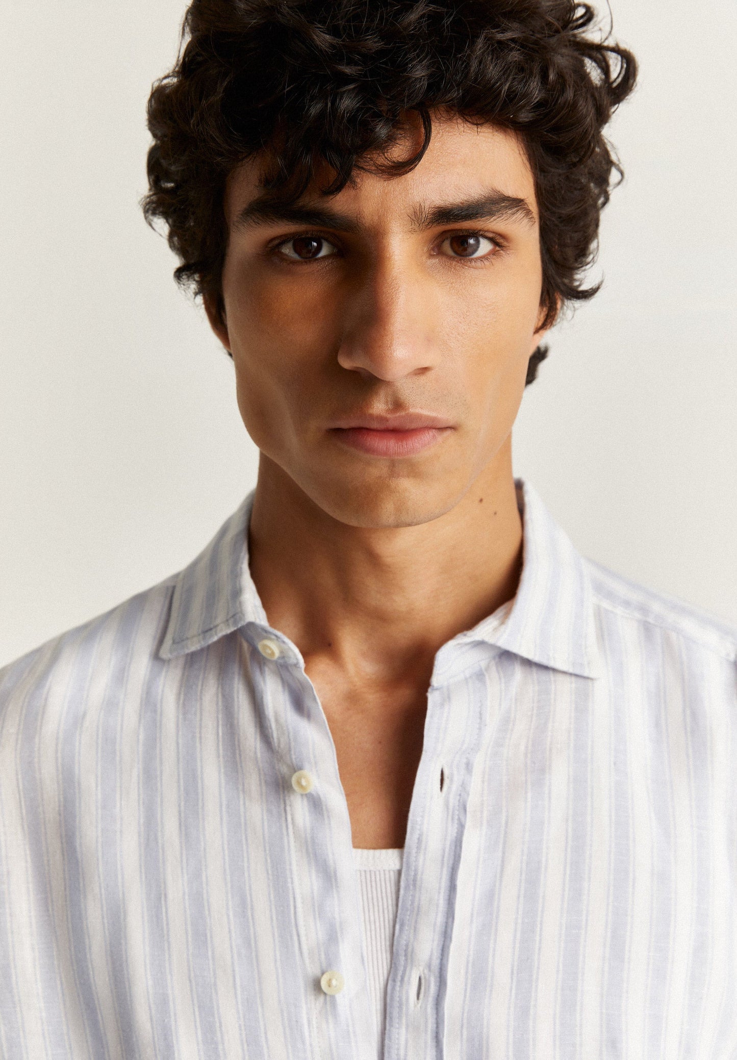 STRIPED LINEN SHIRT