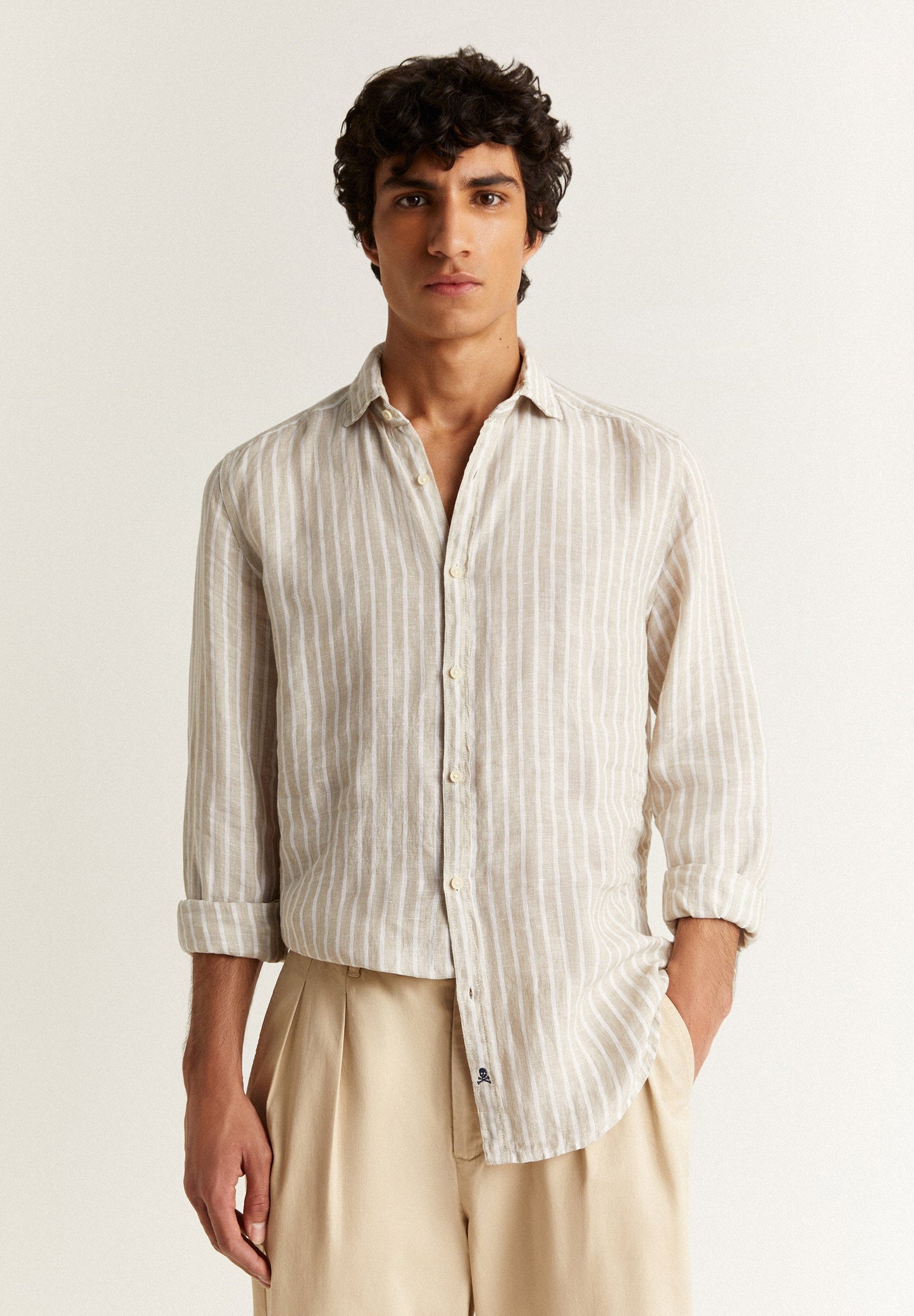 STRIPED LINEN SHIRT