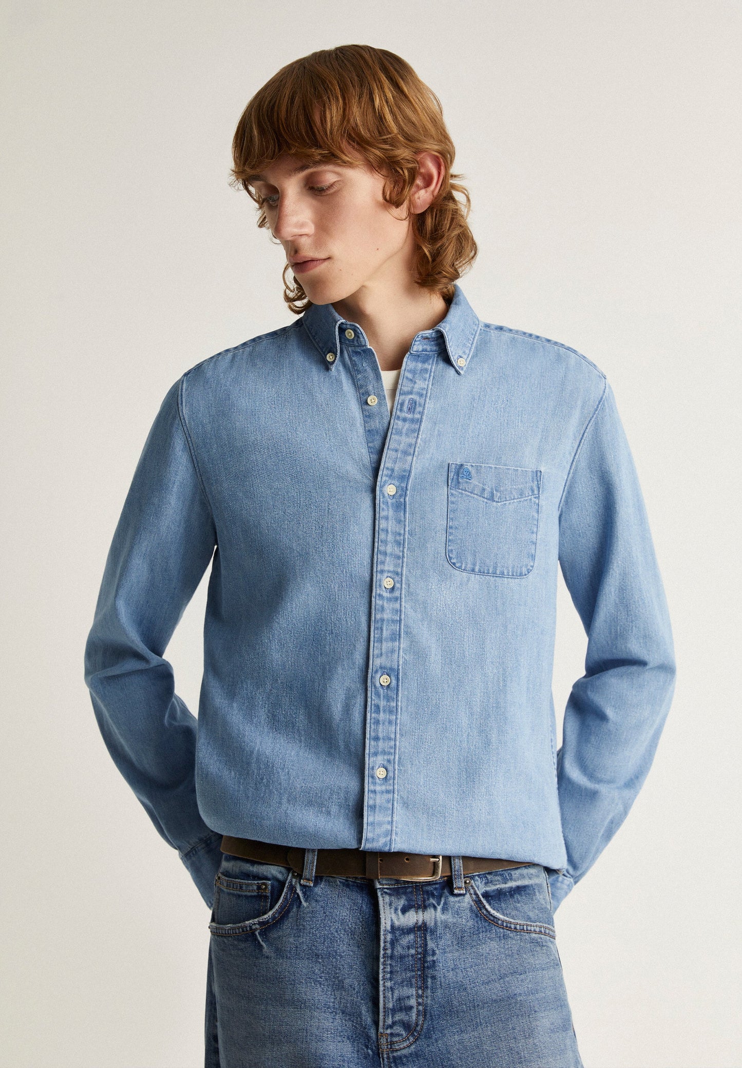 DENIM SHIRT WITH POCKET