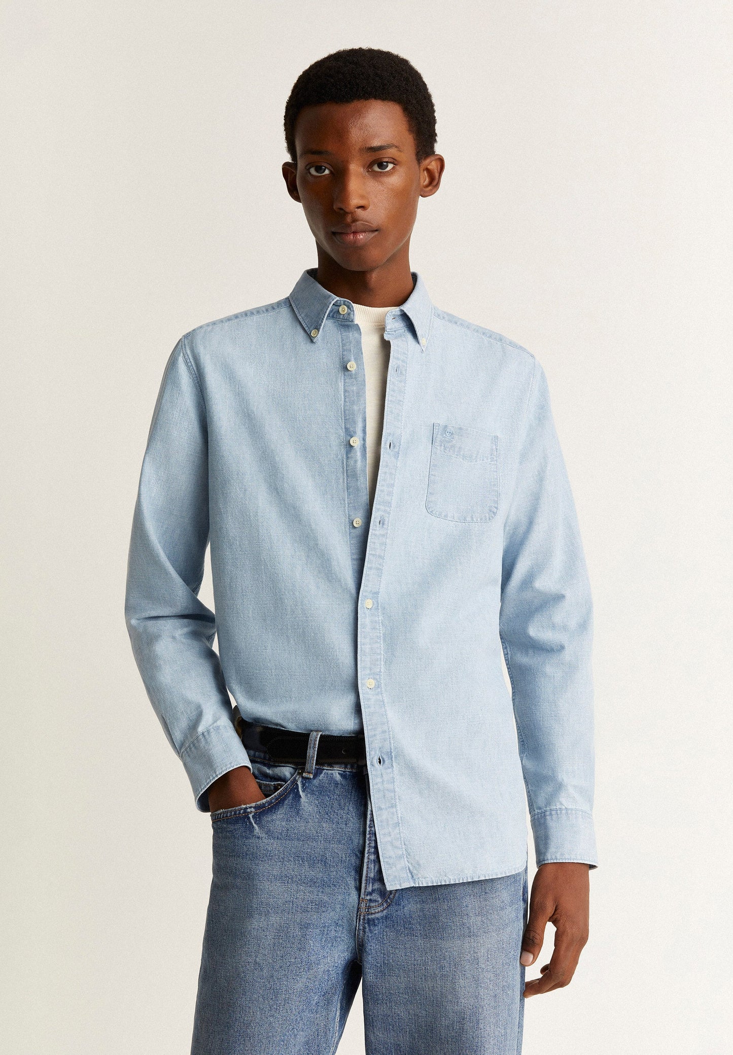 CHEMISE DENIM POCHE