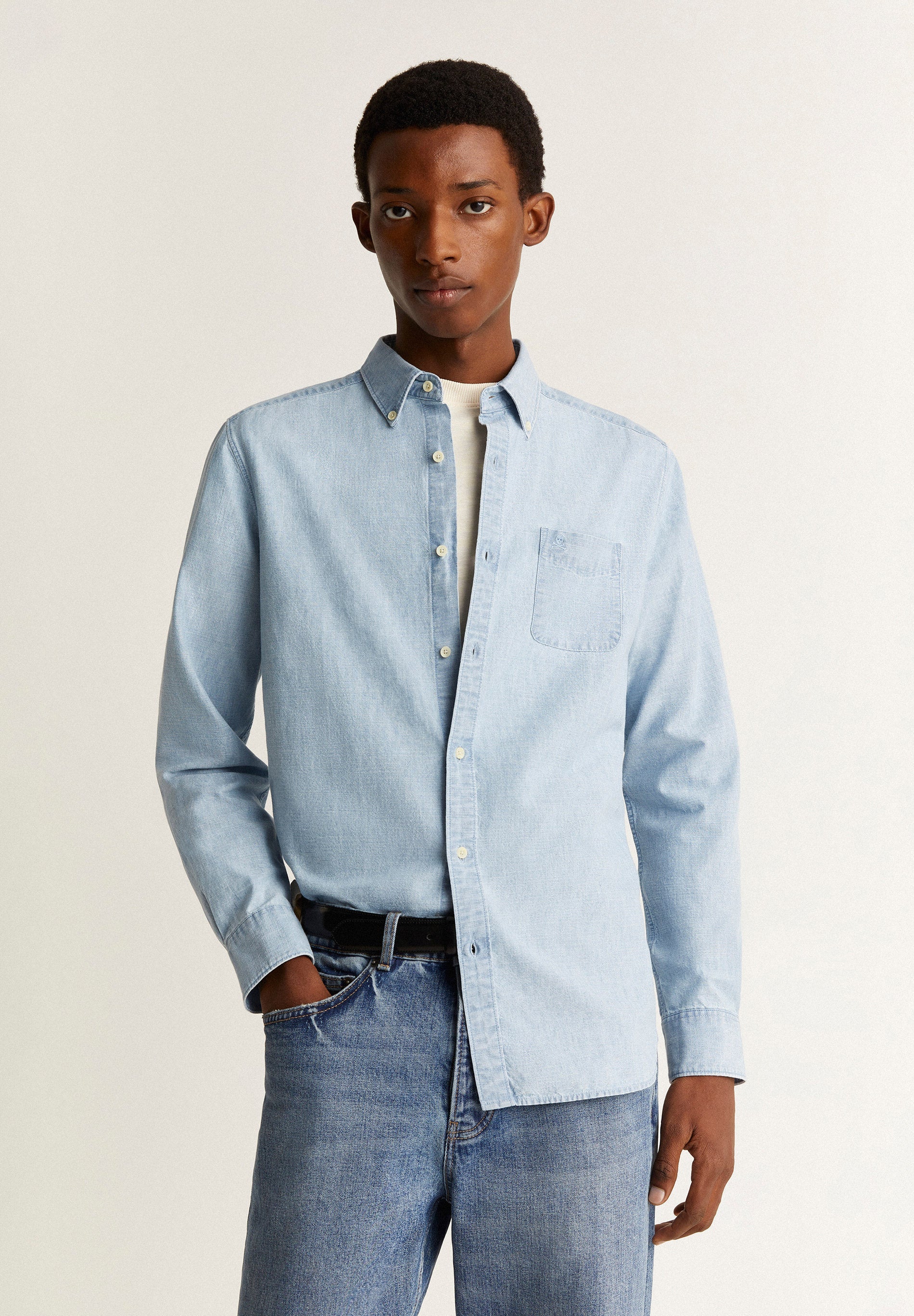 CHEMISE DENIM POCHE