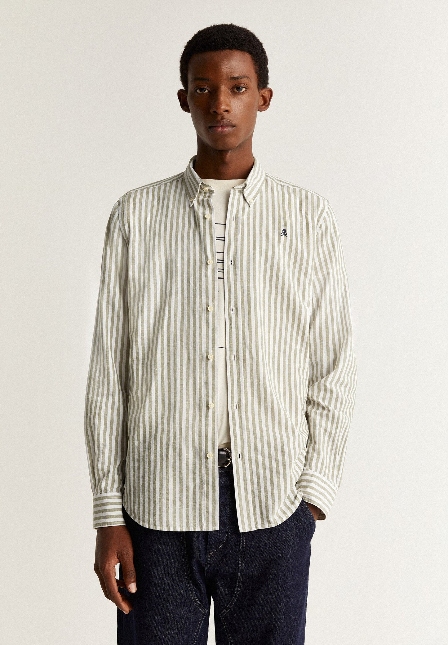 CHEMISE RAYURES COL BOUTONNÉ