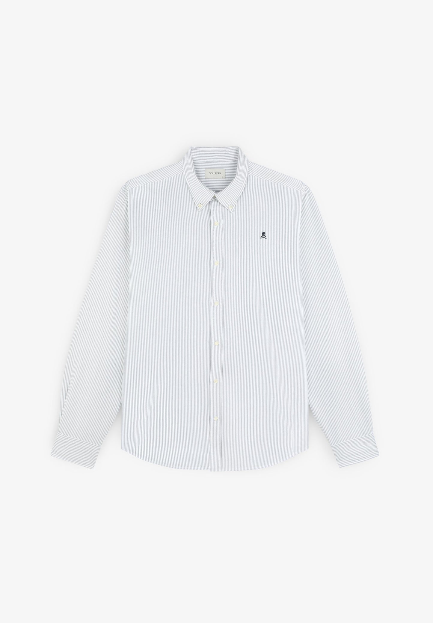 BUTTON COLLAR SKULL SHIRT