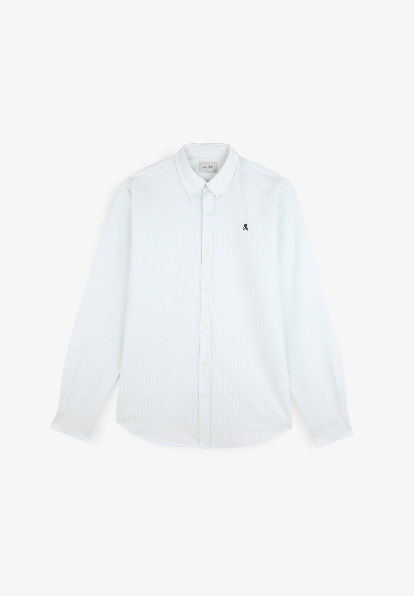 BUTTON COLLAR SKULL SHIRT