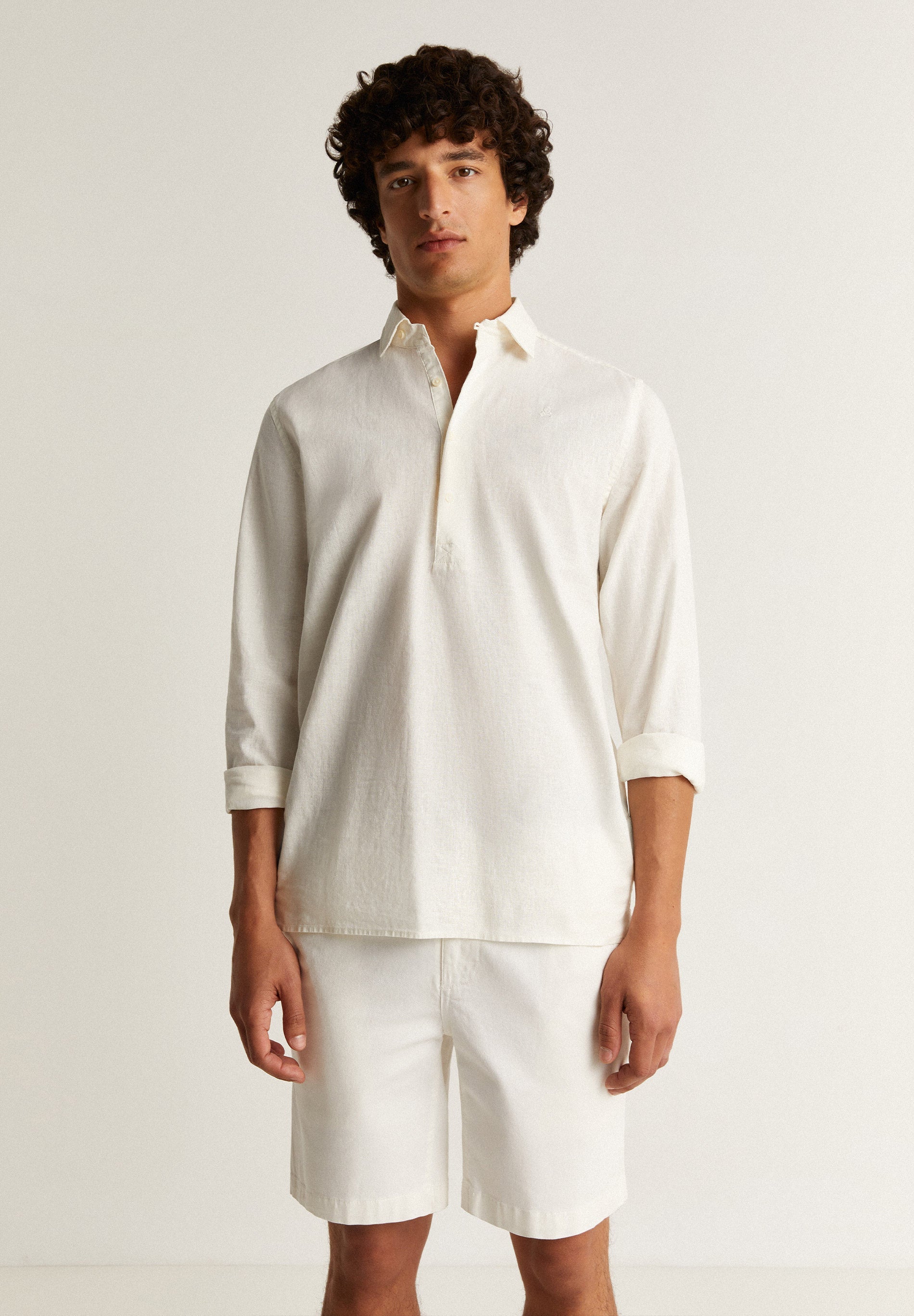 POLO SHIRT WITH EMBROIDERED SKULL