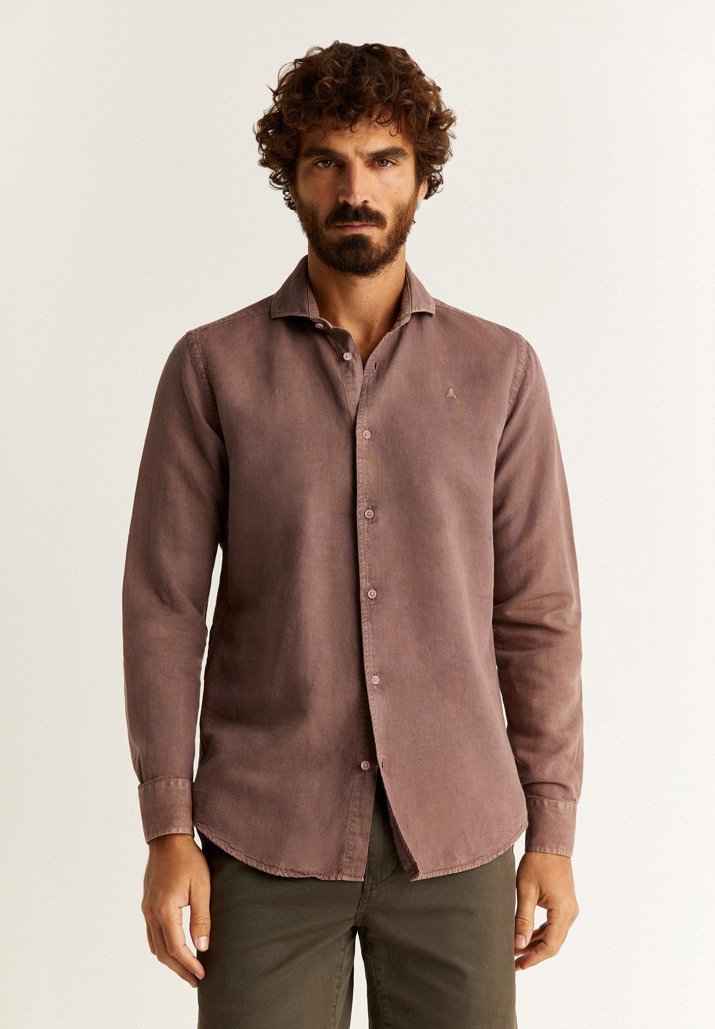 LINEN SKULL SHIRT