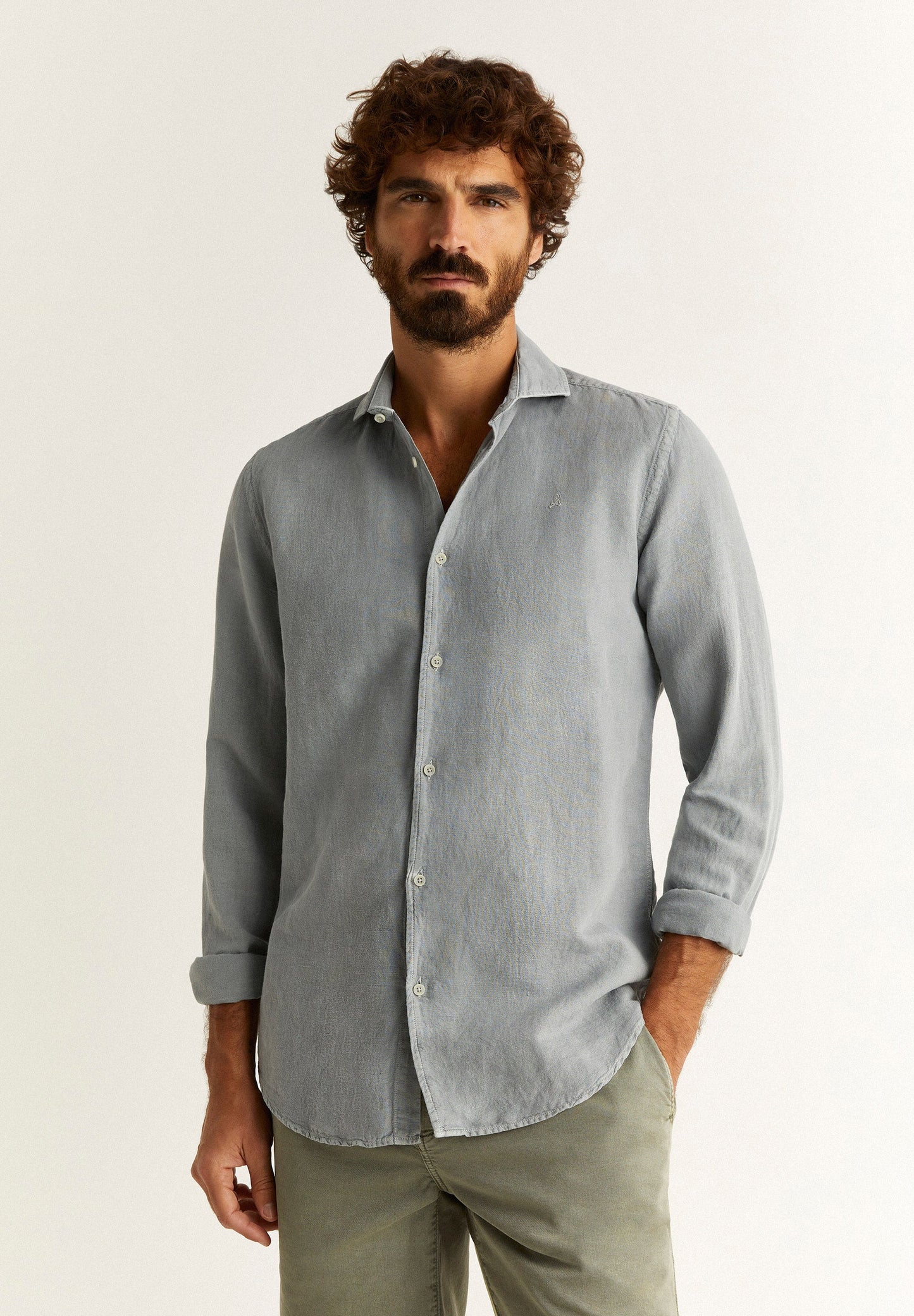 LINEN SKULL SHIRT