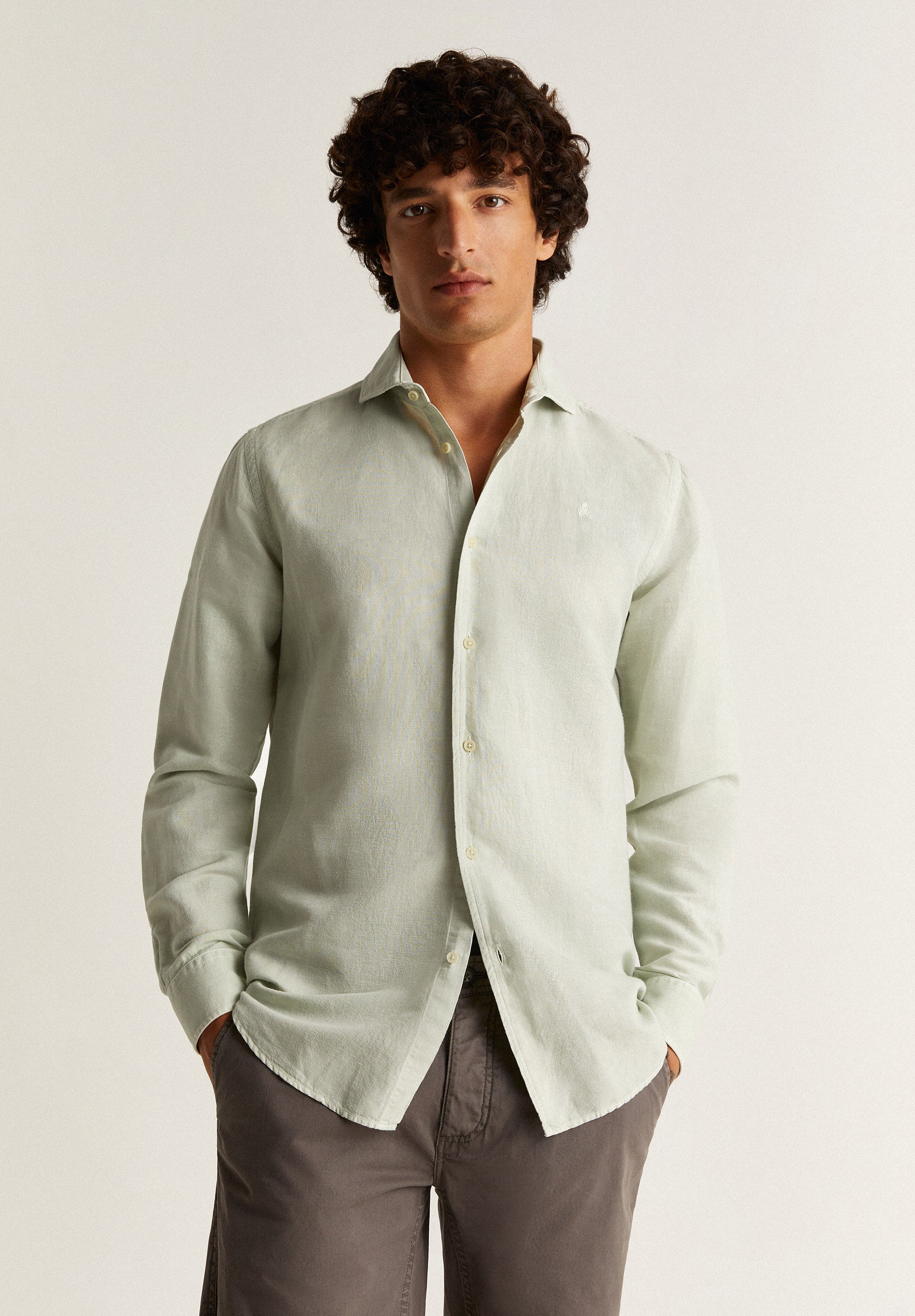 LINEN SKULL SHIRT