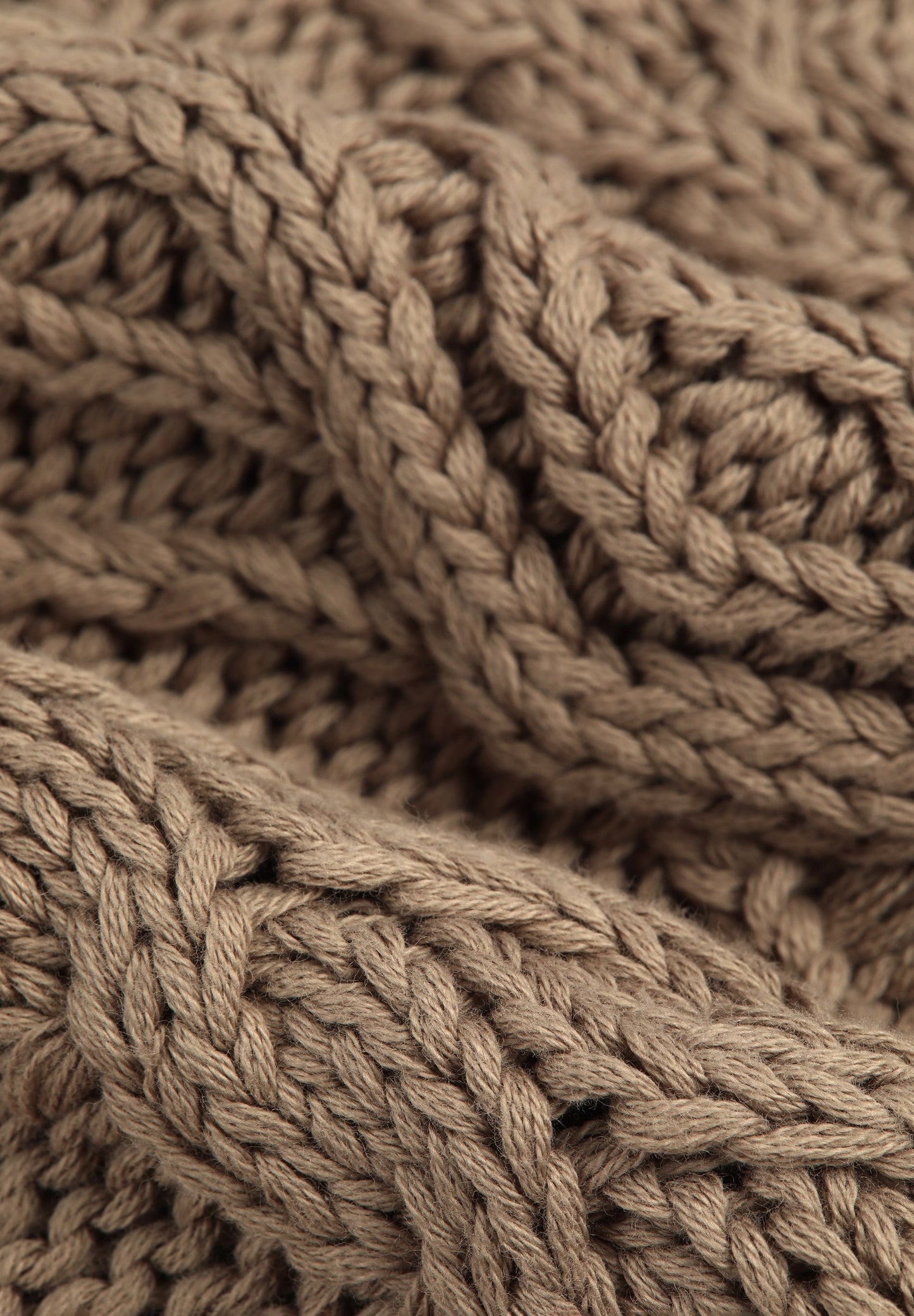 SWEATER WITH CABLE-KNIT DETAILS