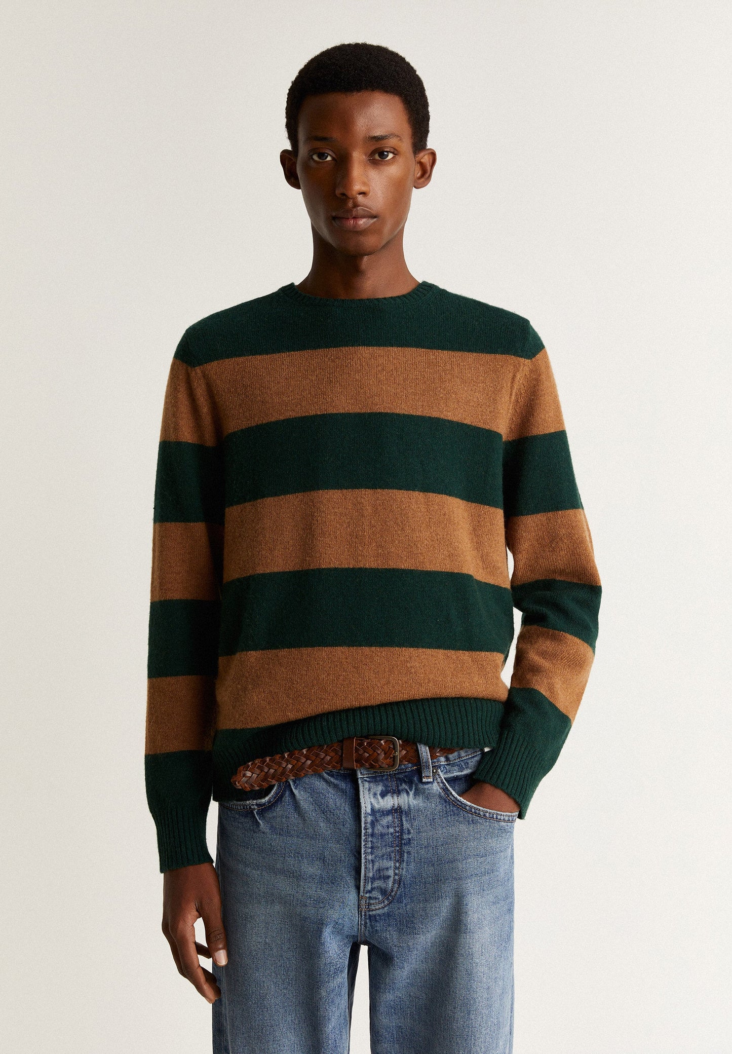 STRIPED KNIT SWEATER