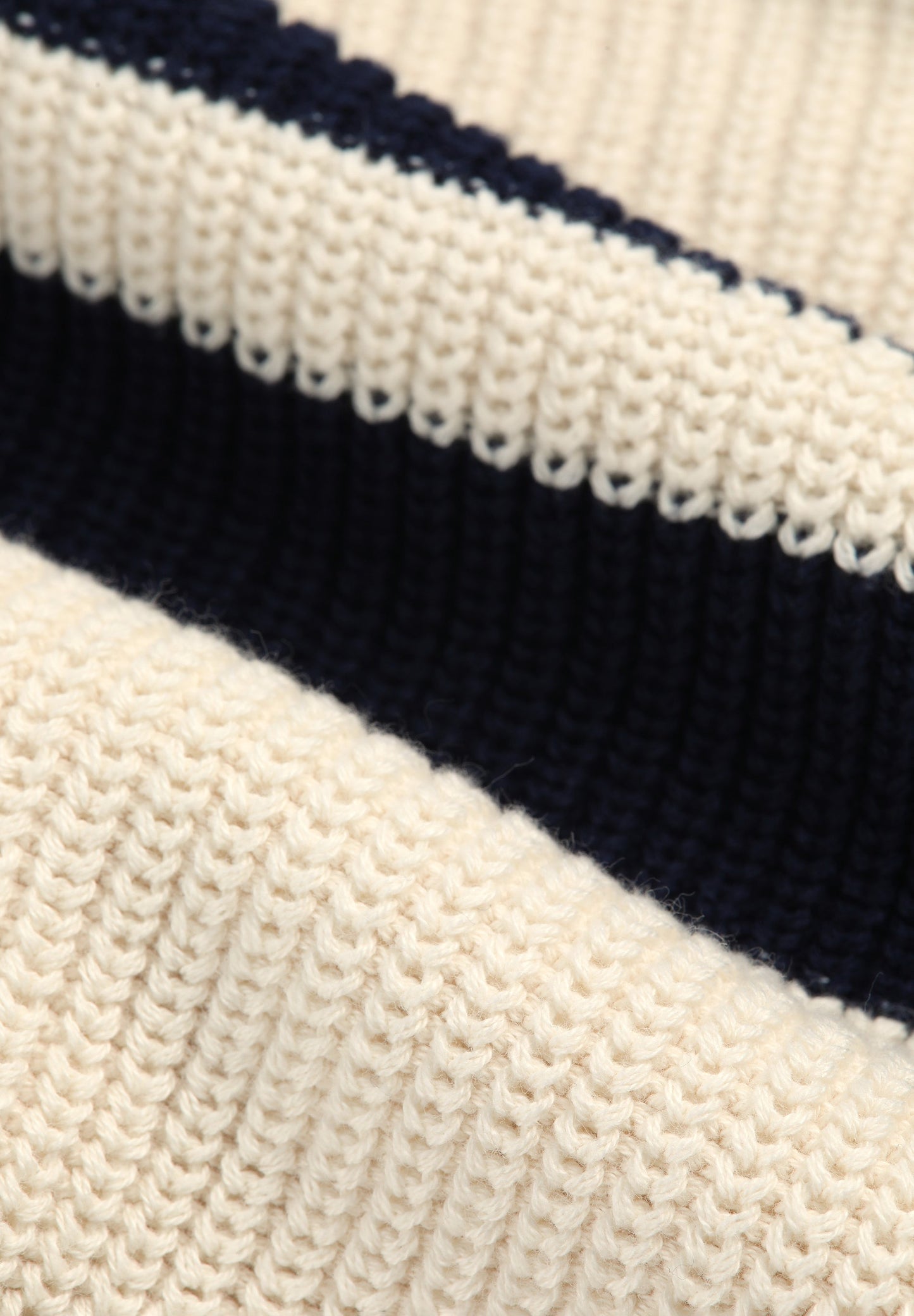 DOUBLE STRIPE SWEATER WITH ZIP