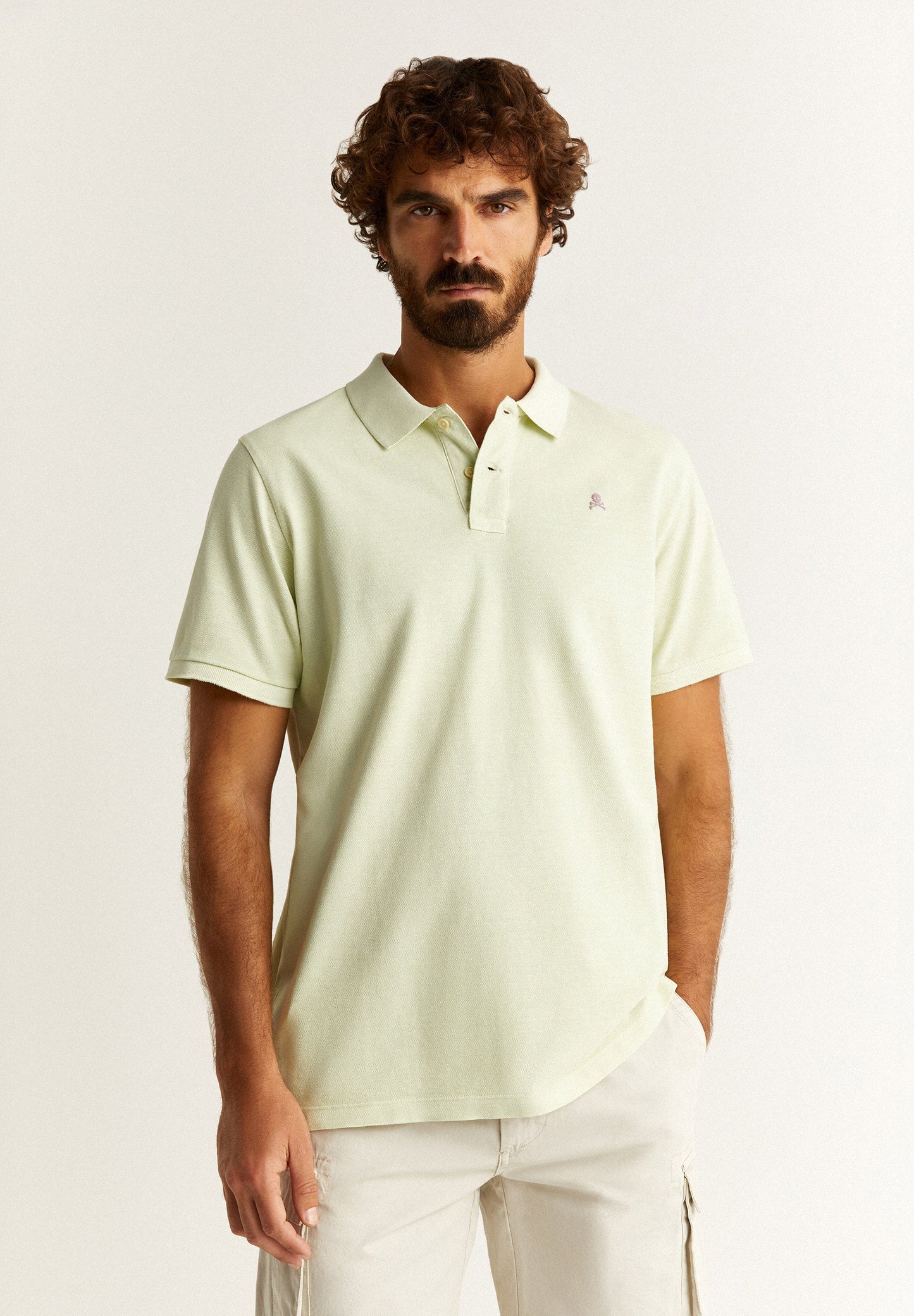 POLO SHIRT WITH CONTRAST SKULL
