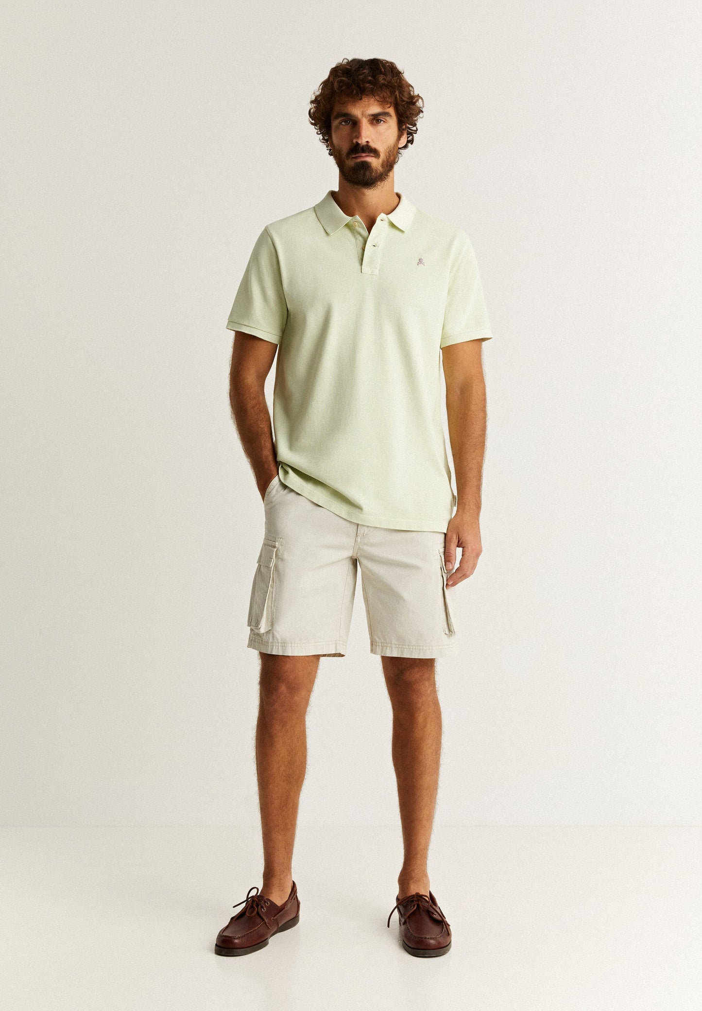 POLO SHIRT WITH CONTRAST SKULL