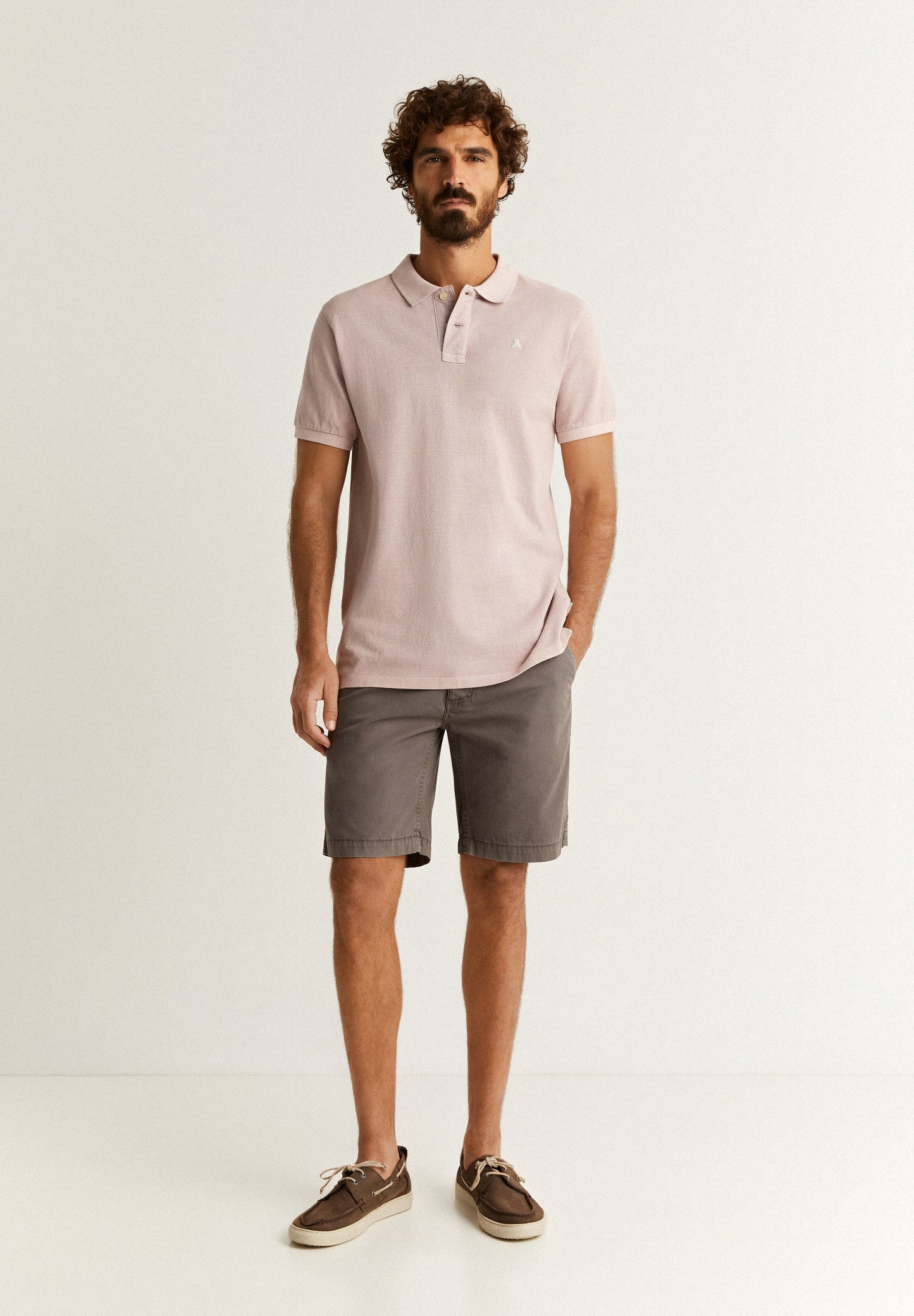 POLO SHIRT WITH CONTRAST SKULL