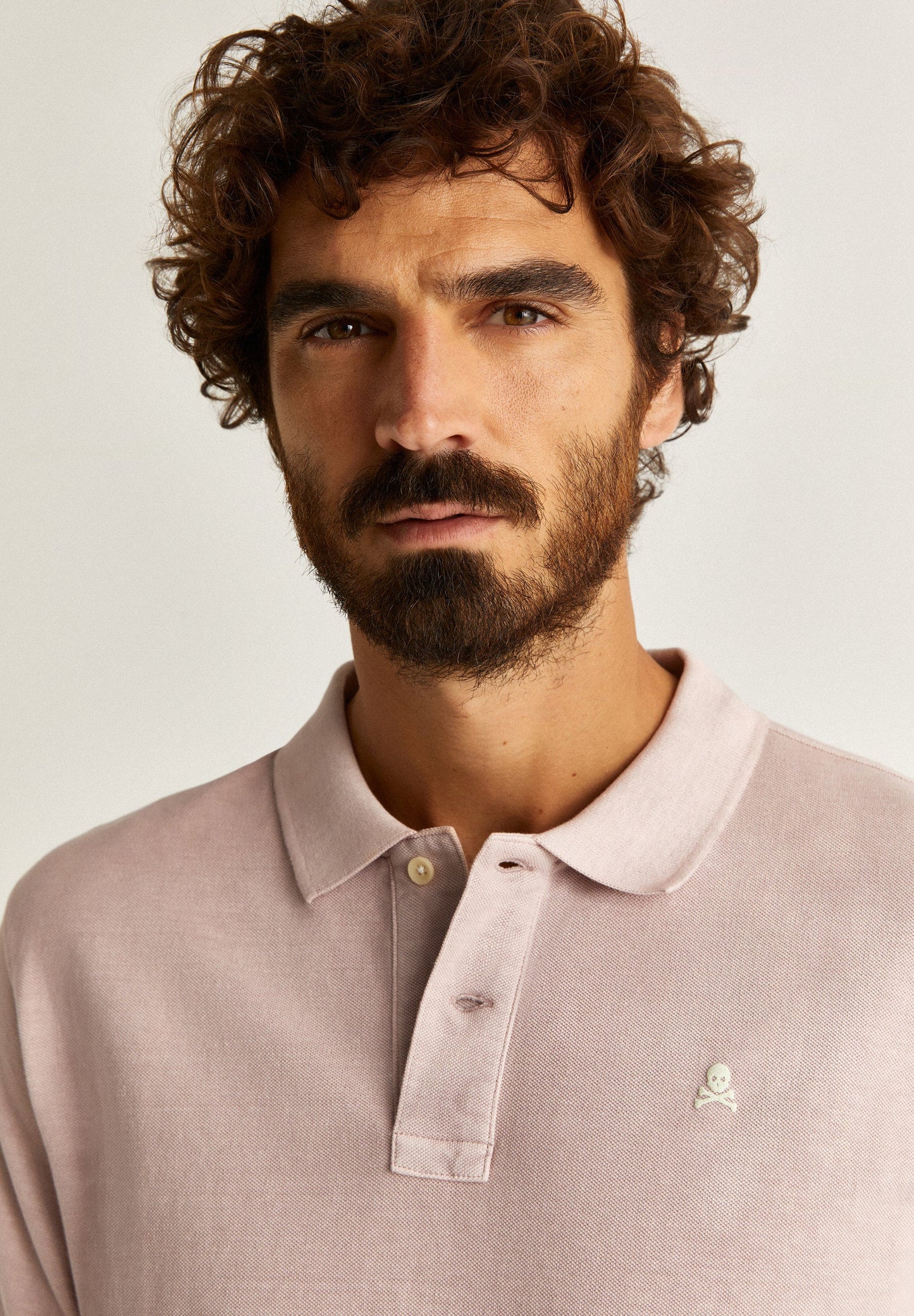 POLO SHIRT WITH CONTRAST SKULL