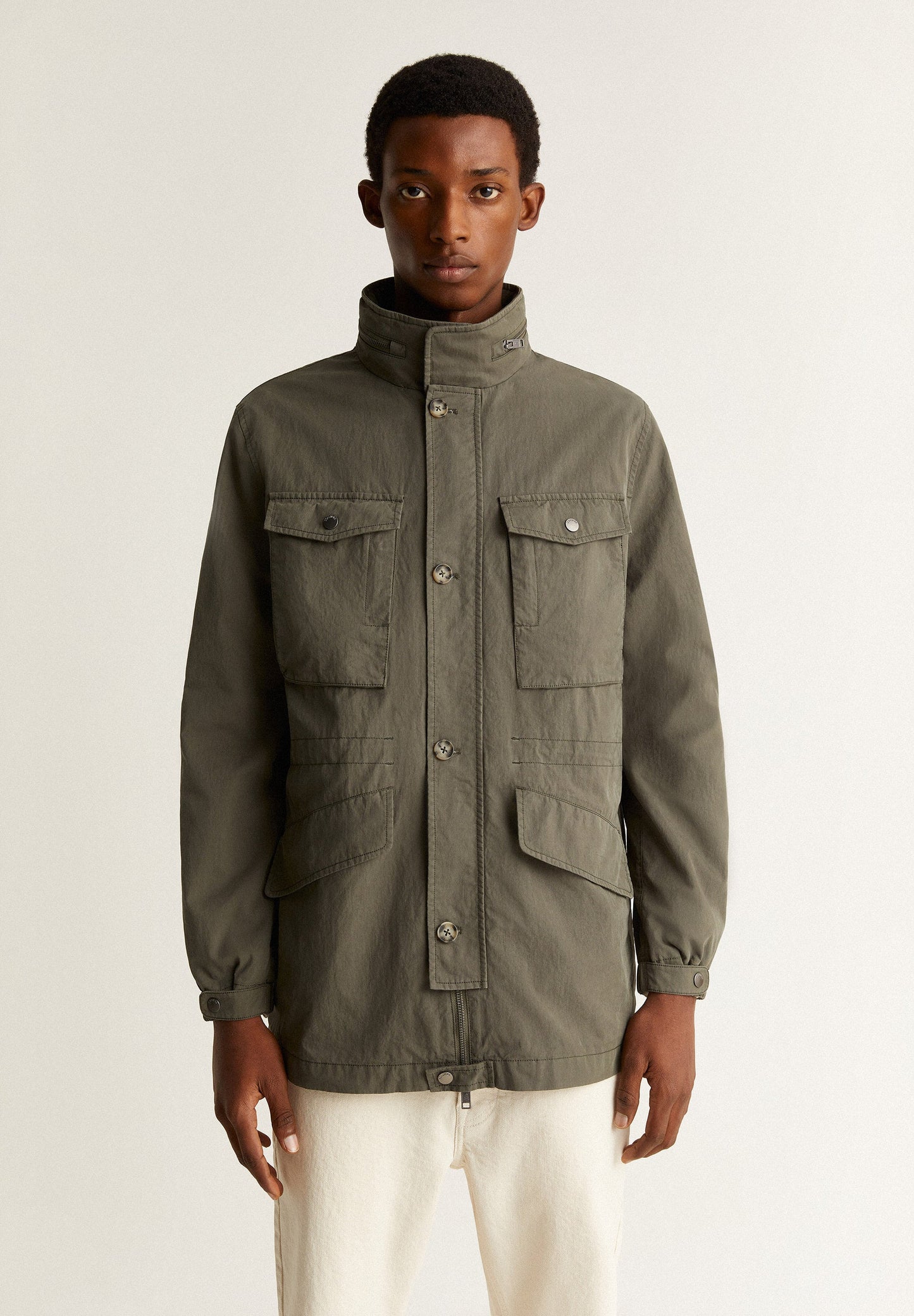 MILITARY JACKET WITH POCKETS