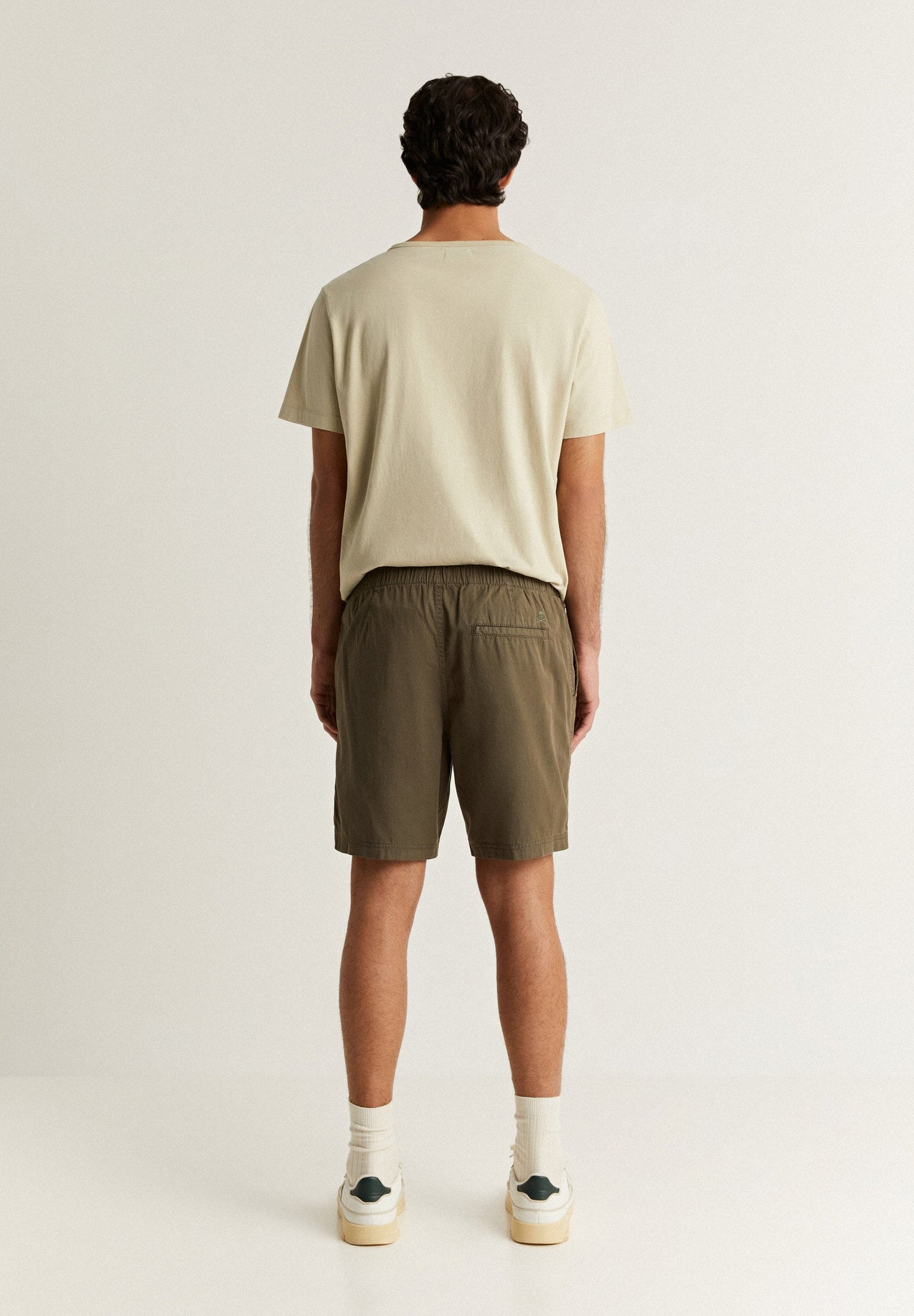 COTTON BERMUDA SHORTS WITH ELASTIC WAIST
