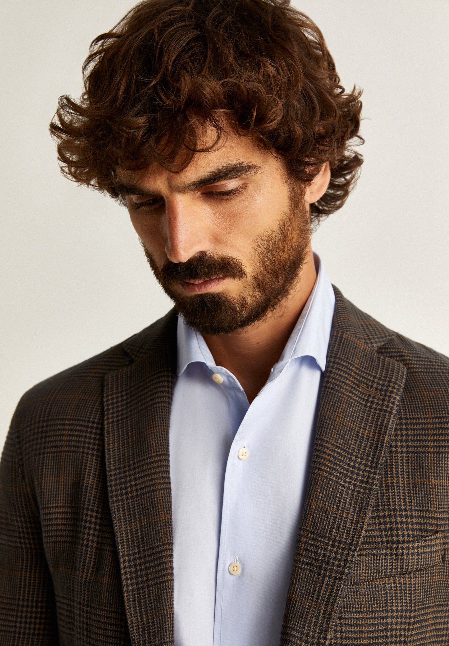 GLEN PLAID LINEN BLAZER