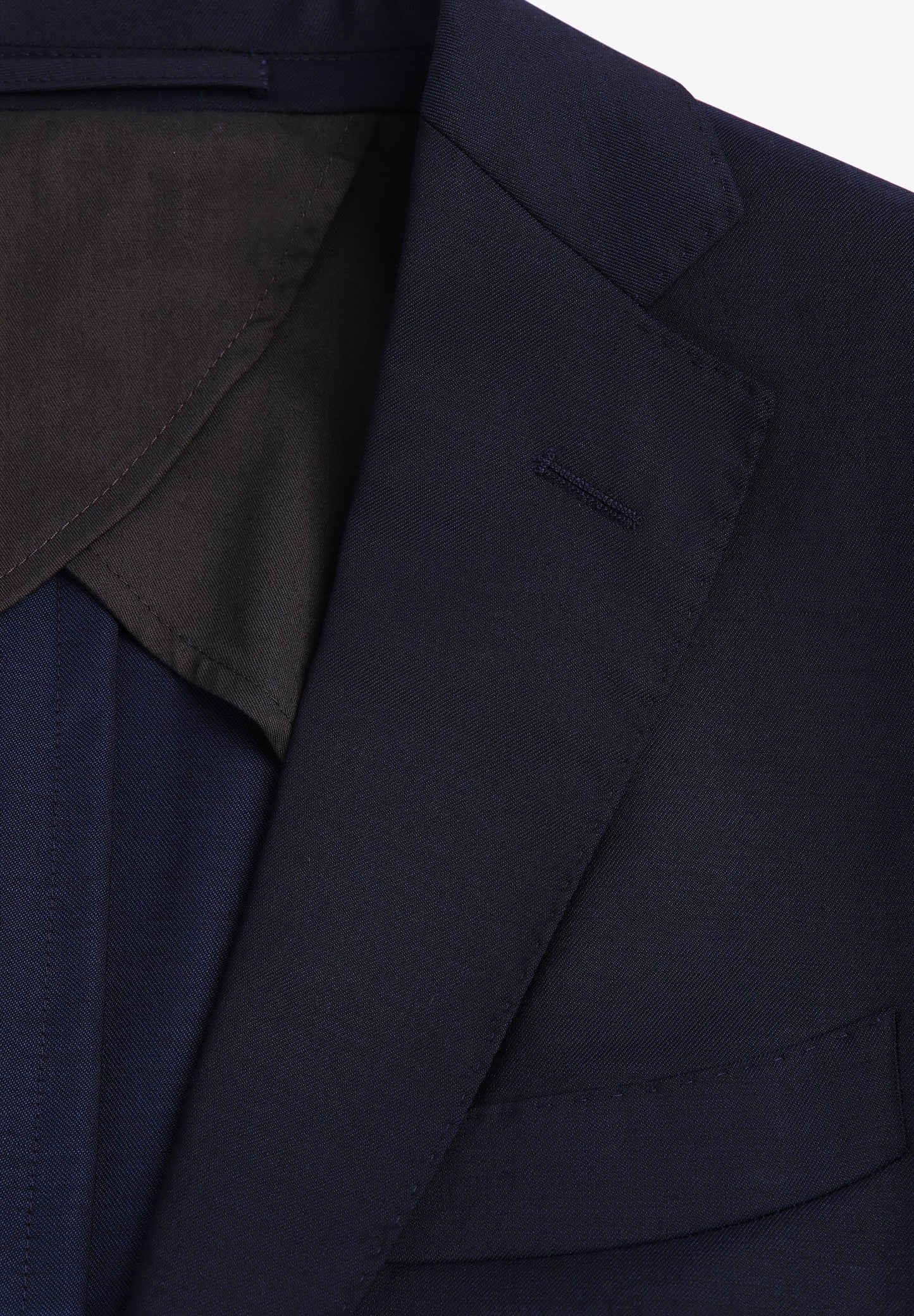 CLASSIC PLAIN-COLOURED NAVY BLUE SUIT