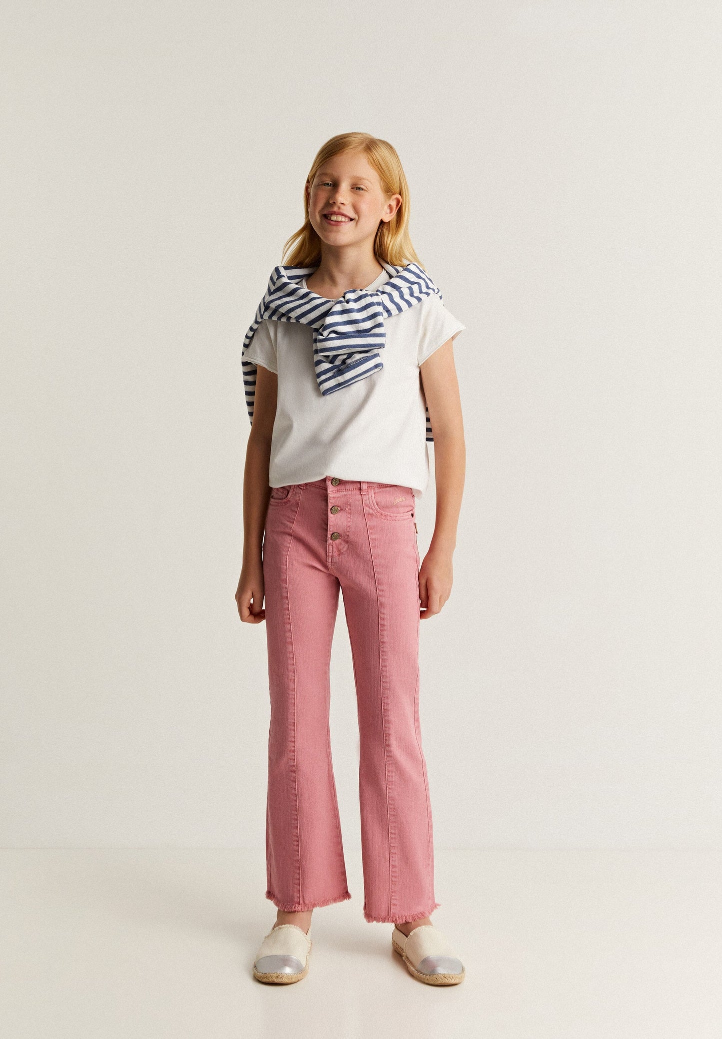 FLARED TROUSERS WITH BUTTONS