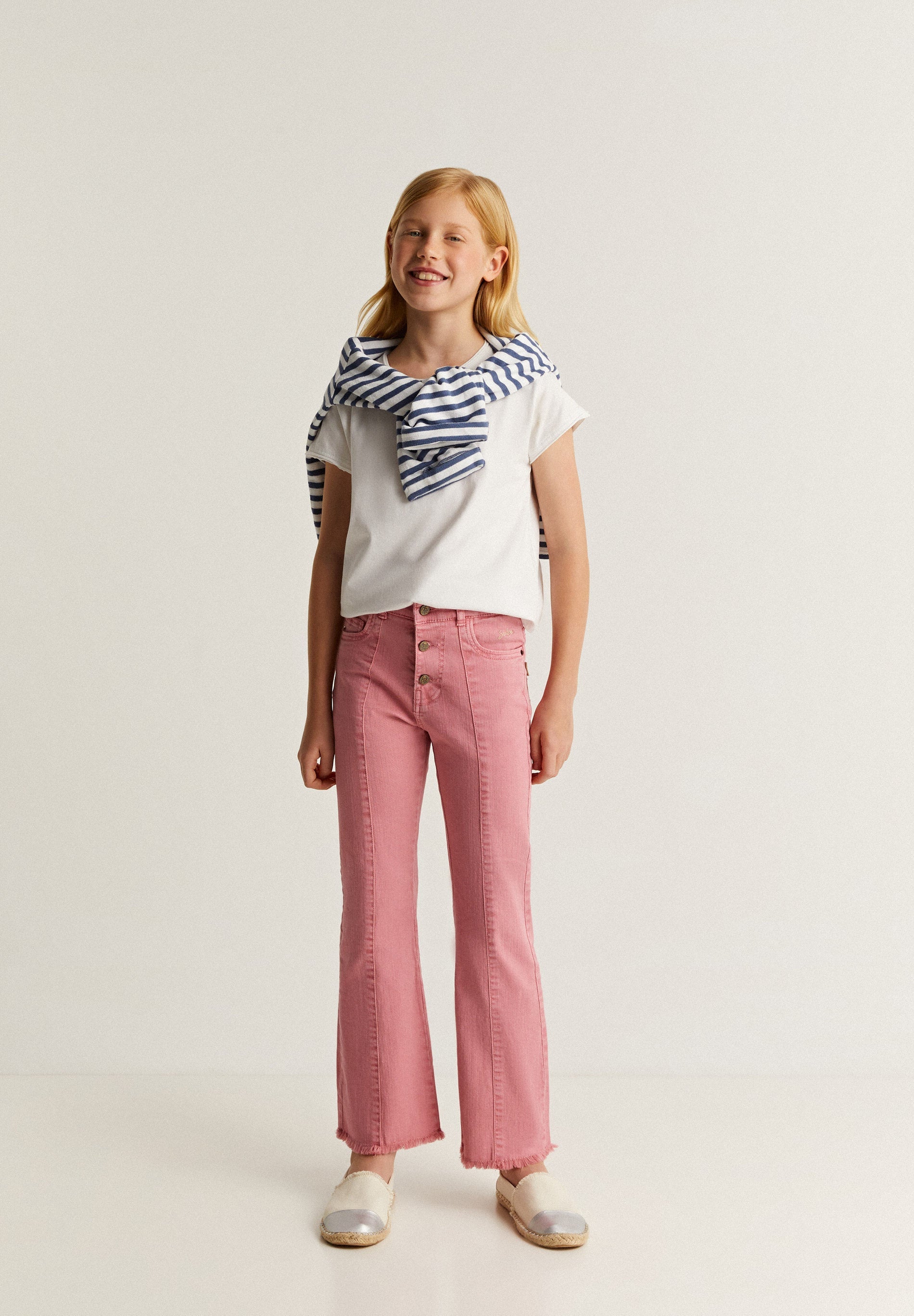 FLARED TROUSERS WITH BUTTONS