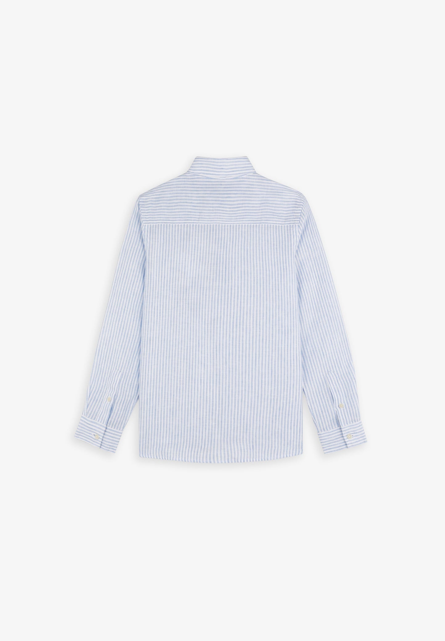 LINEN SHIRT WITH CUTAWAY COLLAR