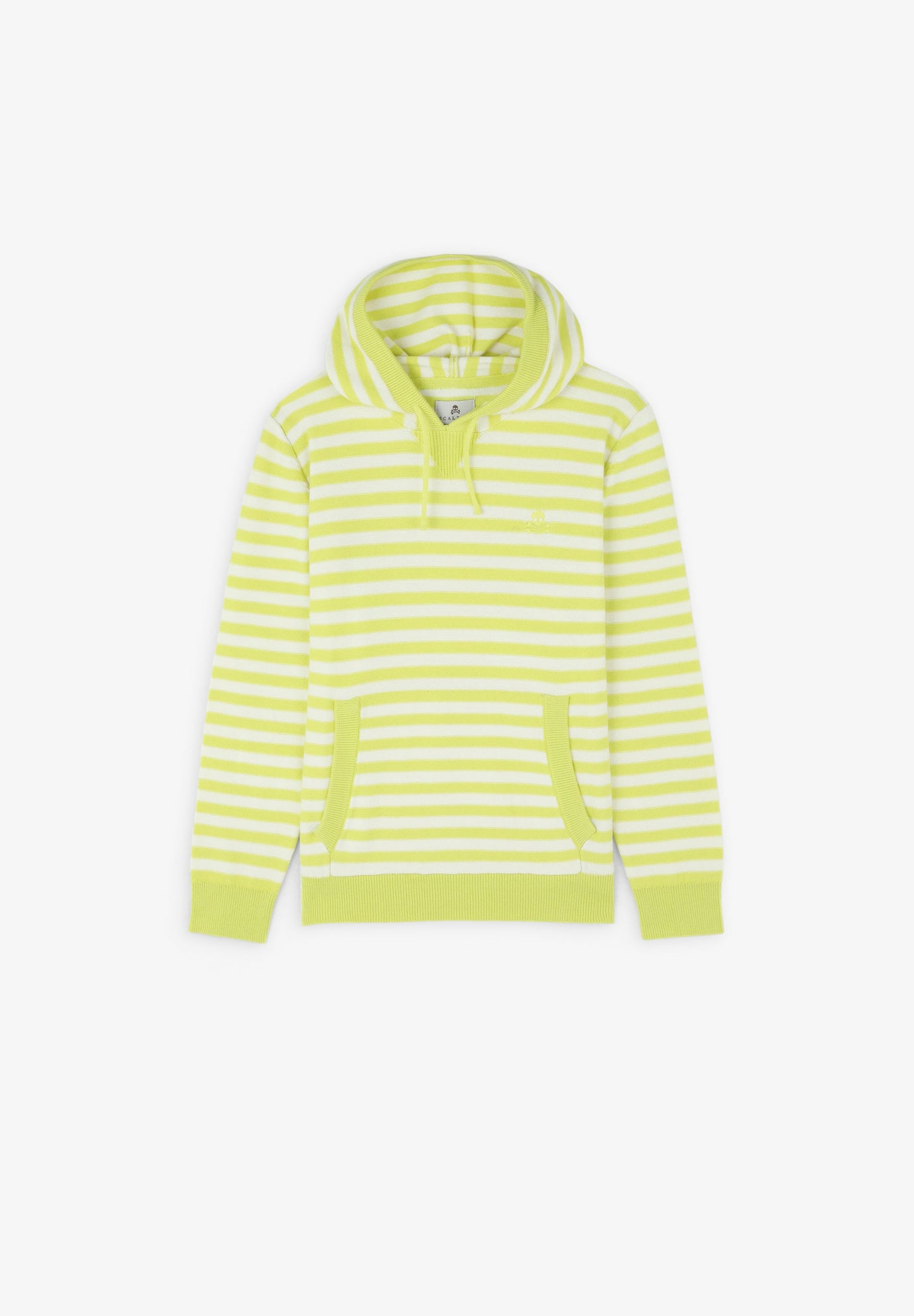 STRIPED SWEATER WITH HOOD