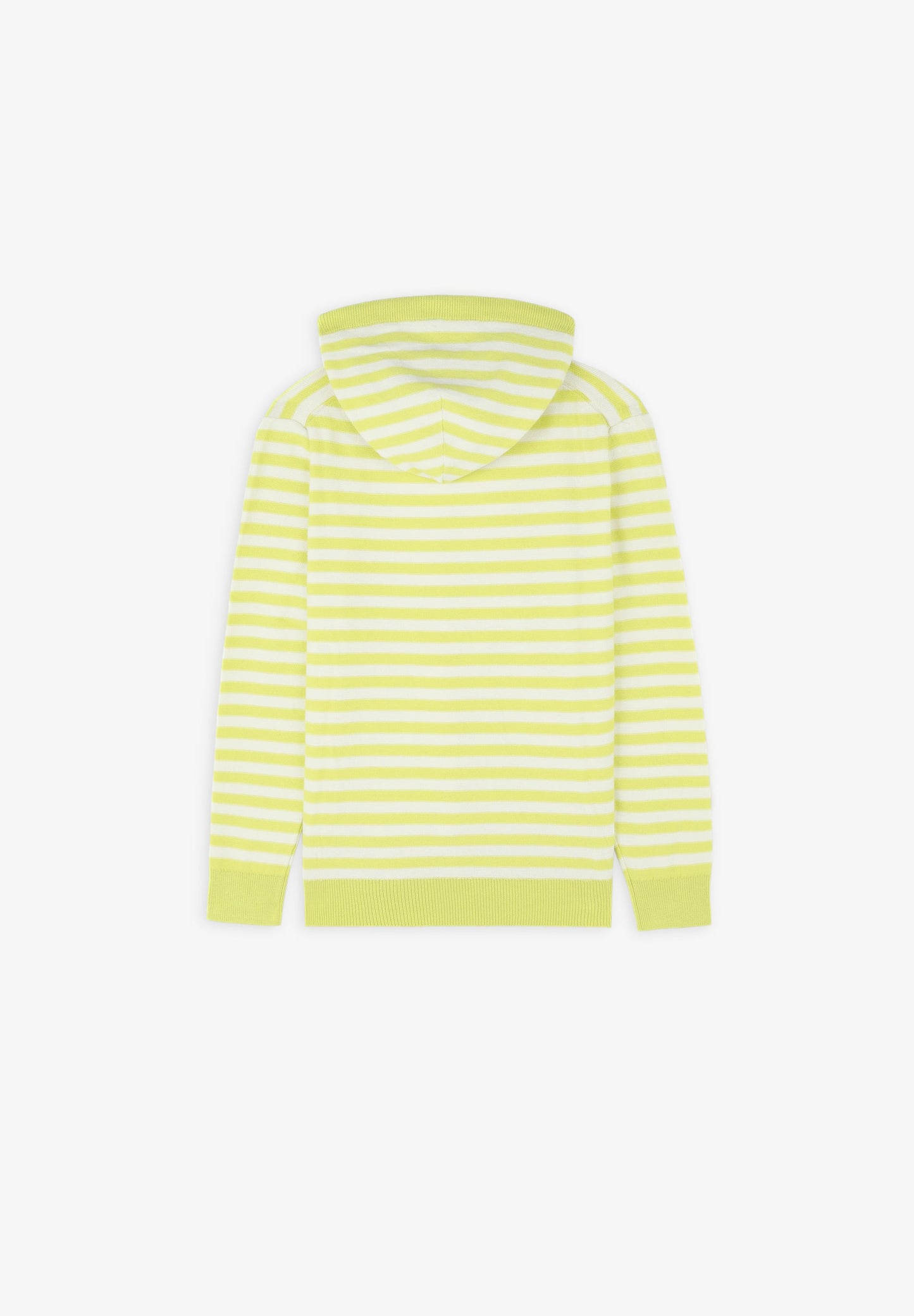 STRIPED SWEATER WITH HOOD