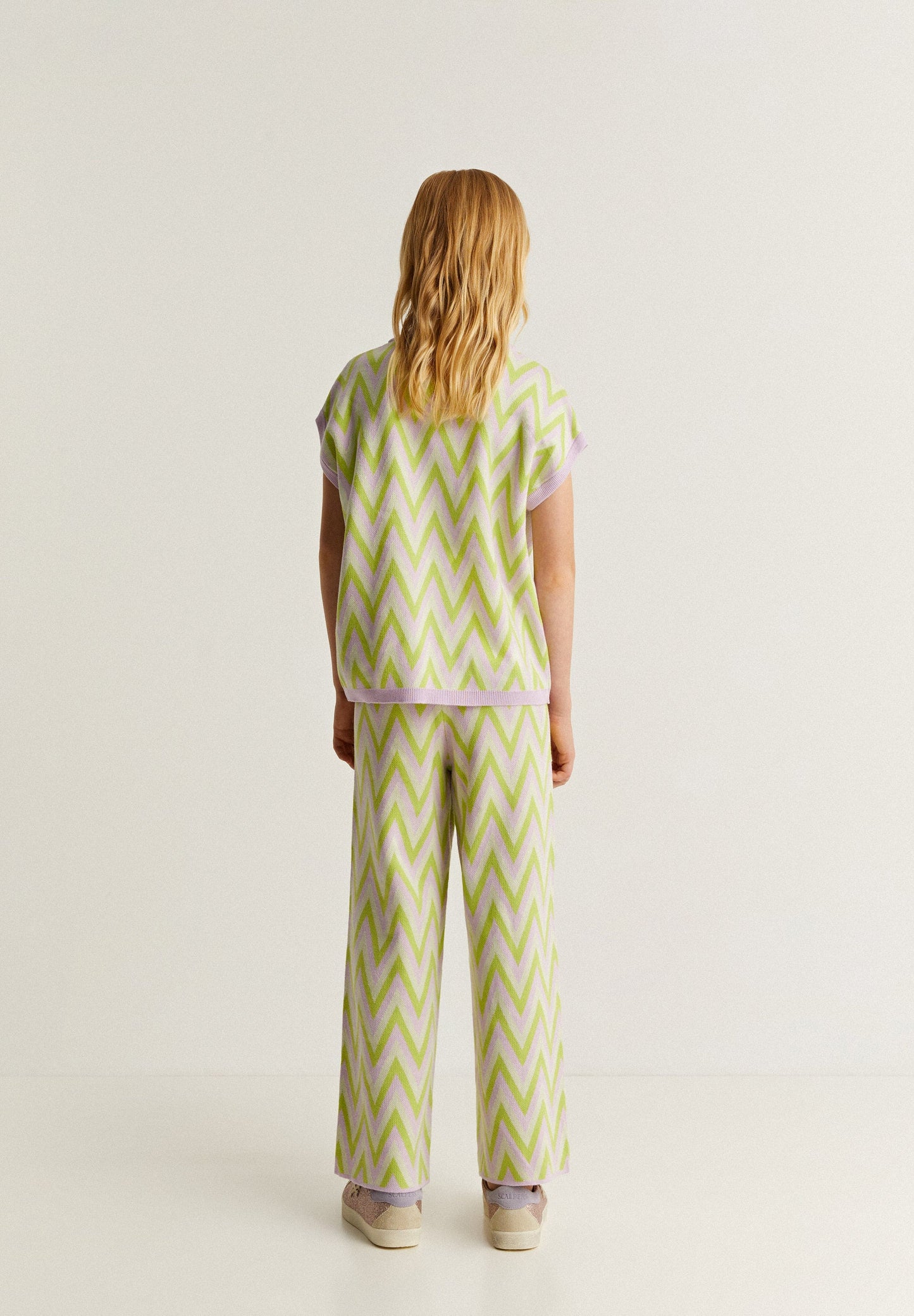 ZIGZAG KNIT TROUSERS