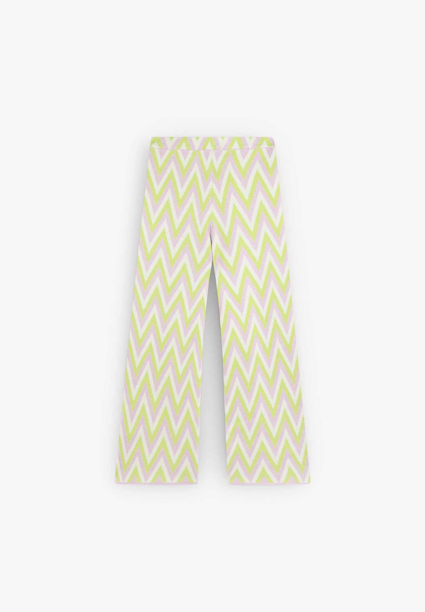 ZIGZAG KNIT TROUSERS