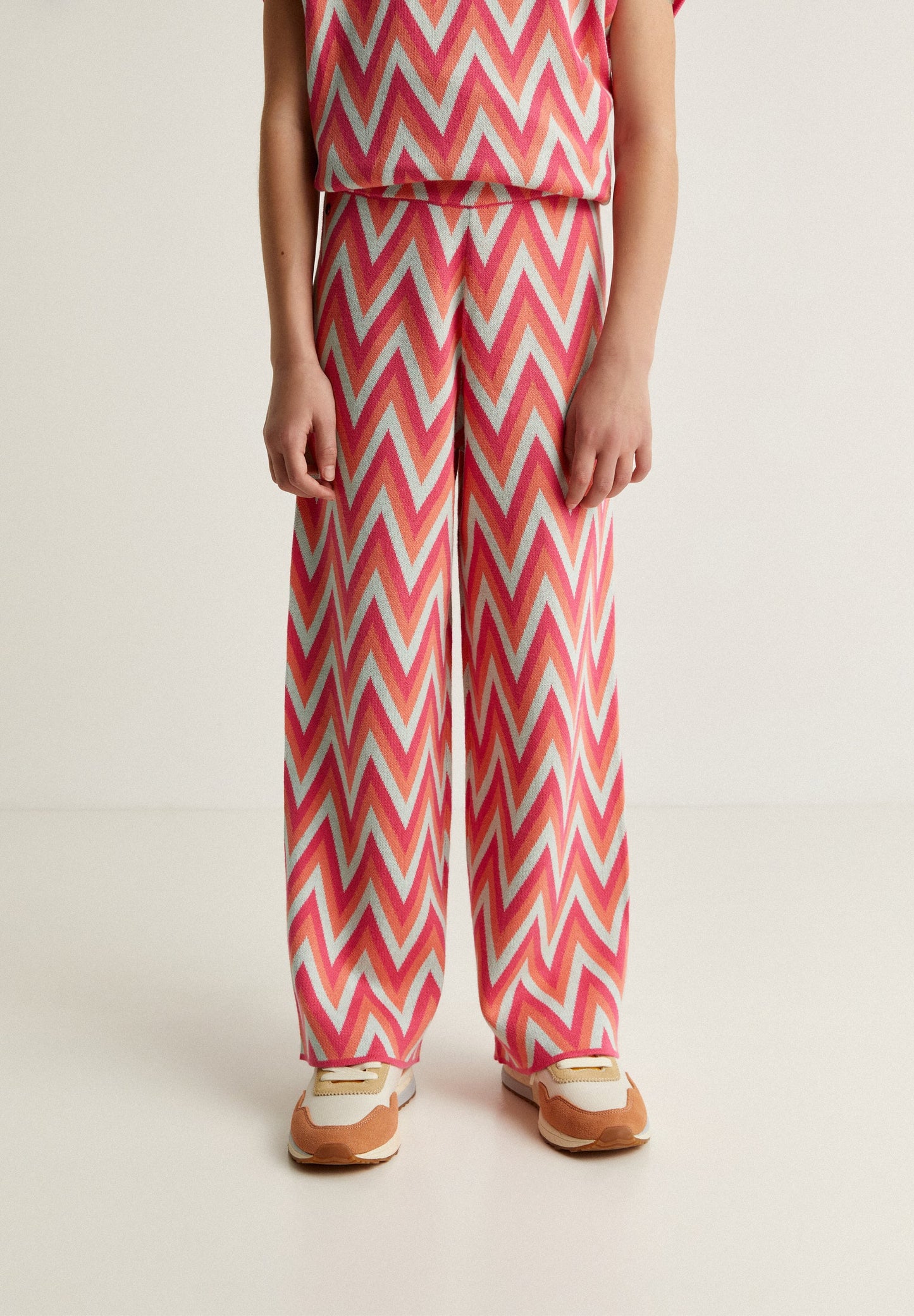 ZIG ZAG KNIT TROUSERS