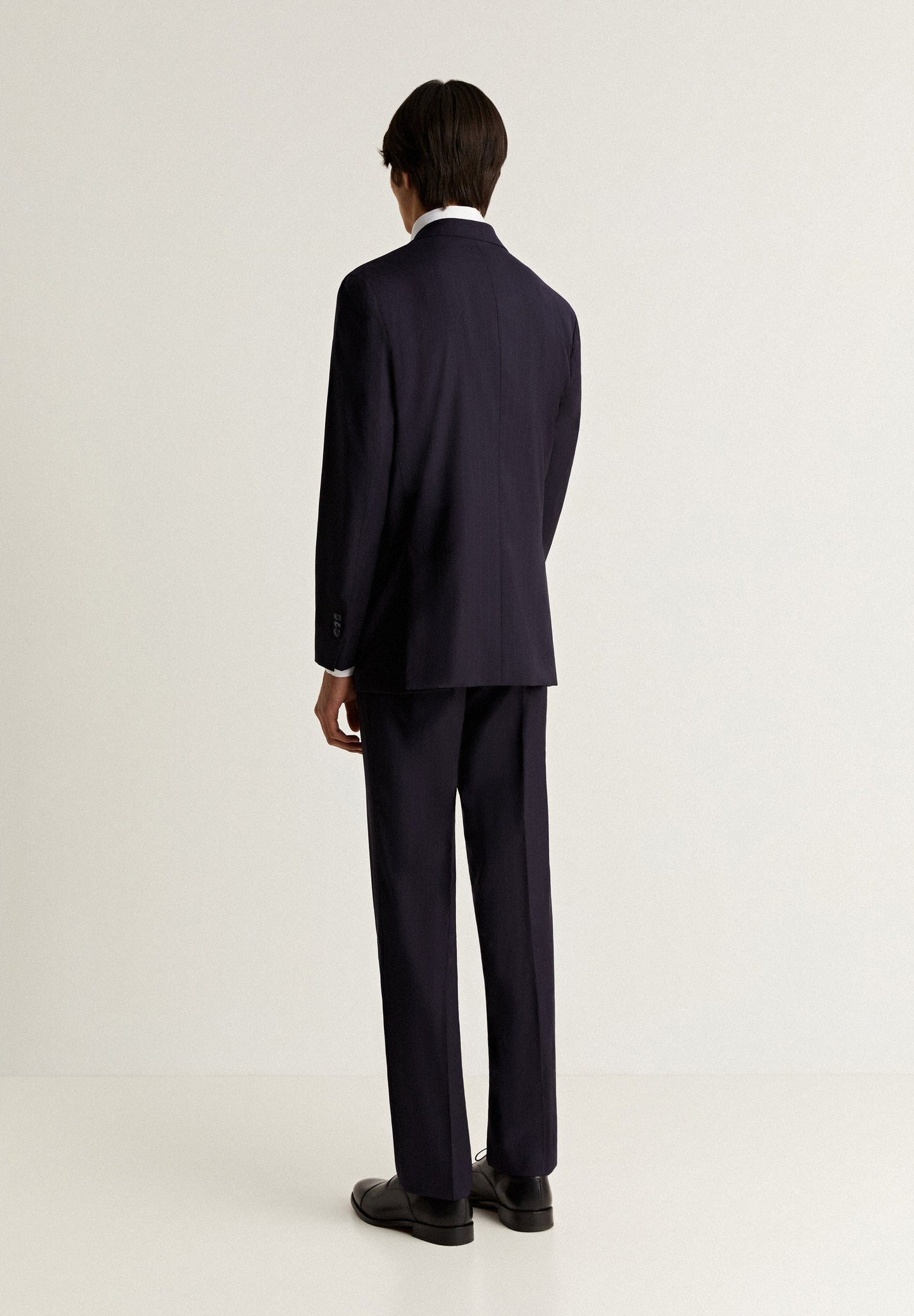 STRIPED NAVY BLUE WOOL SUIT