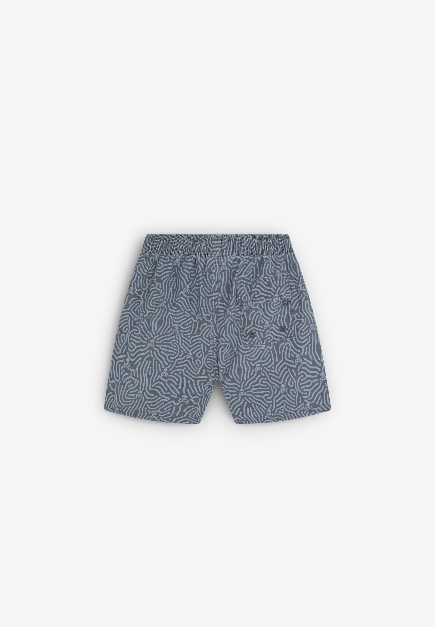 SWIMMING TRUNKS WITH ALL-OVER SKULLS DETAIL